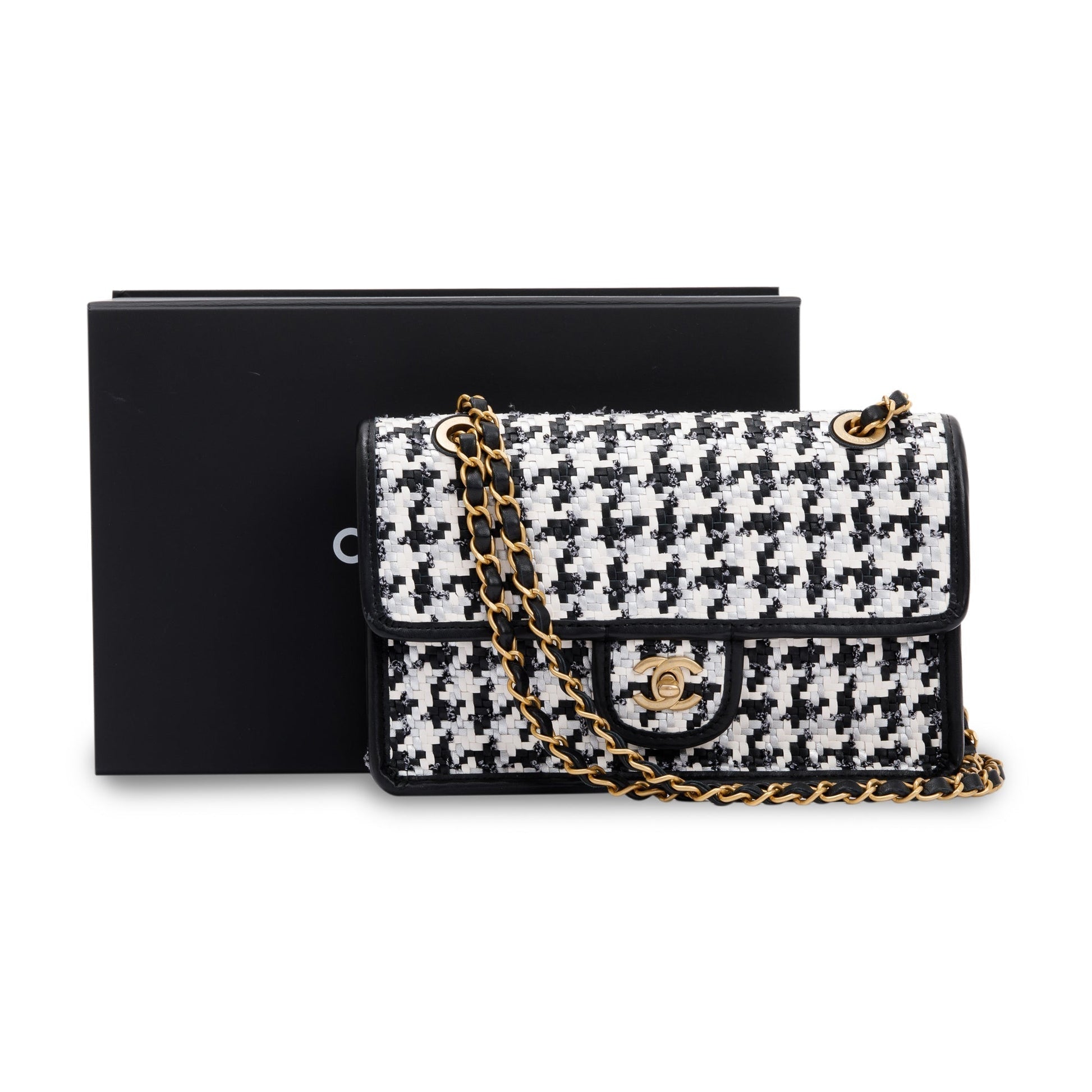 Chanel Viscose Woven Flap Travel Bag