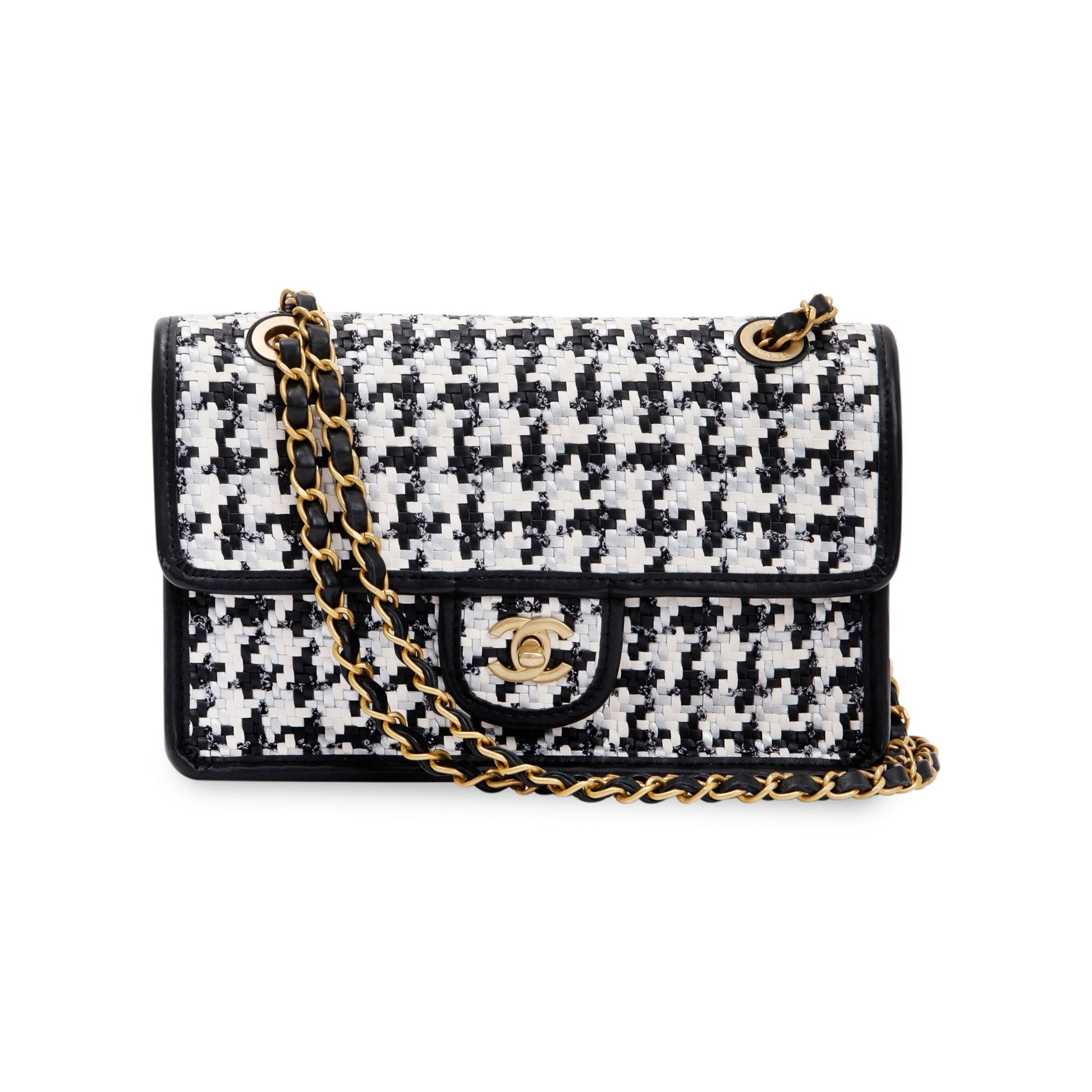 Chanel Viscose Woven Flap Travel Bag