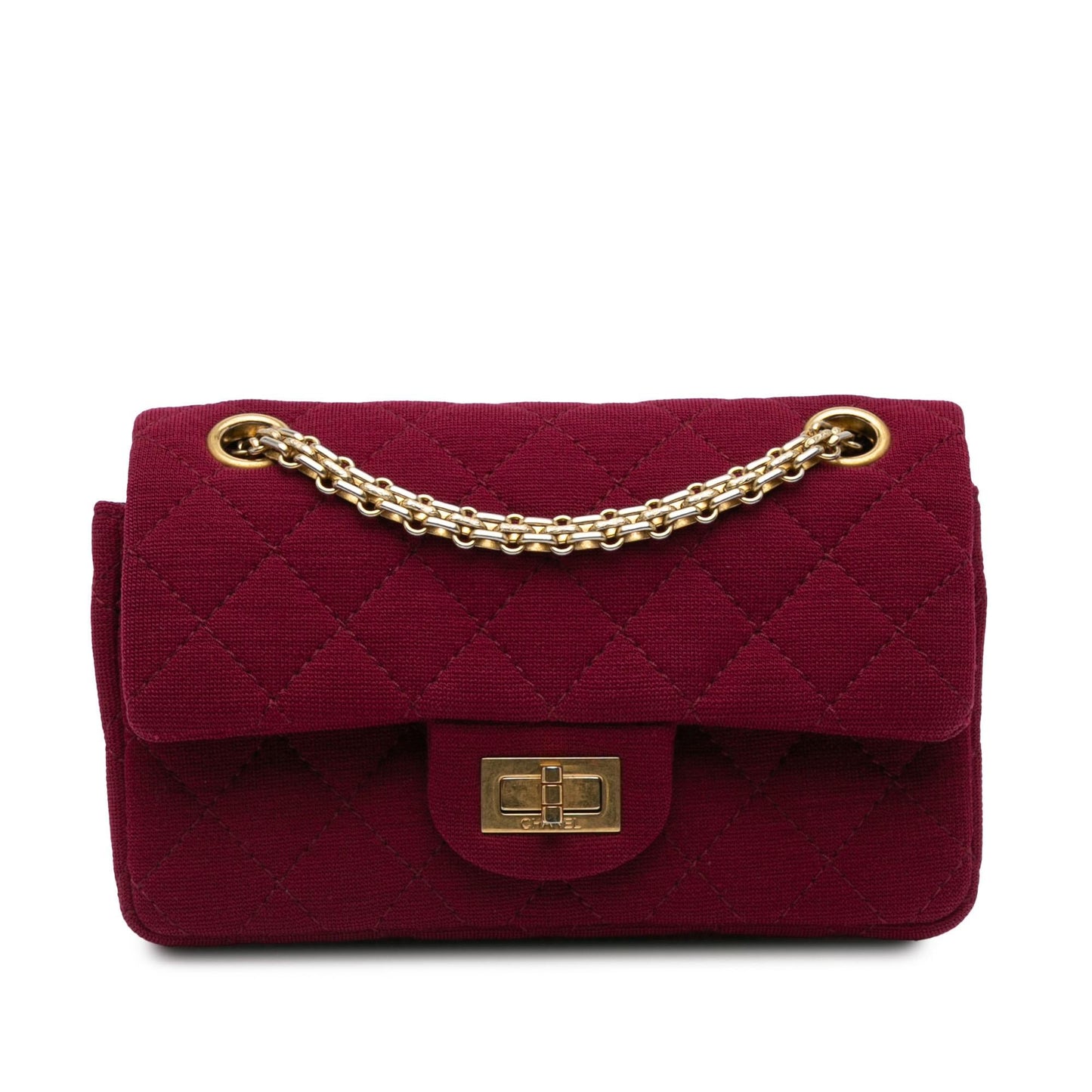 Chanel 2.55 Reissue Quilted Jersey Double Flap Mini Bag