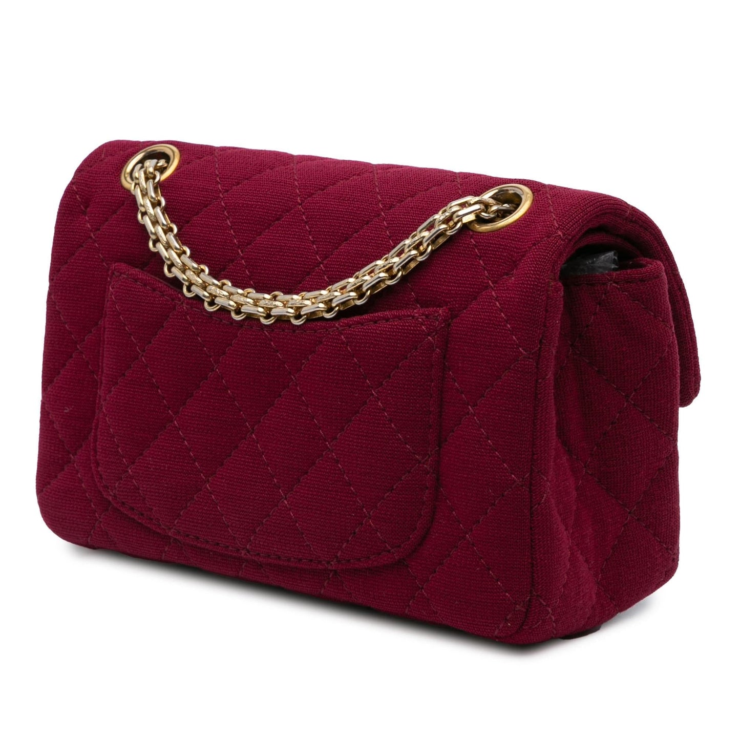 Chanel 2.55 Reissue Quilted Jersey Double Flap Mini Bag
