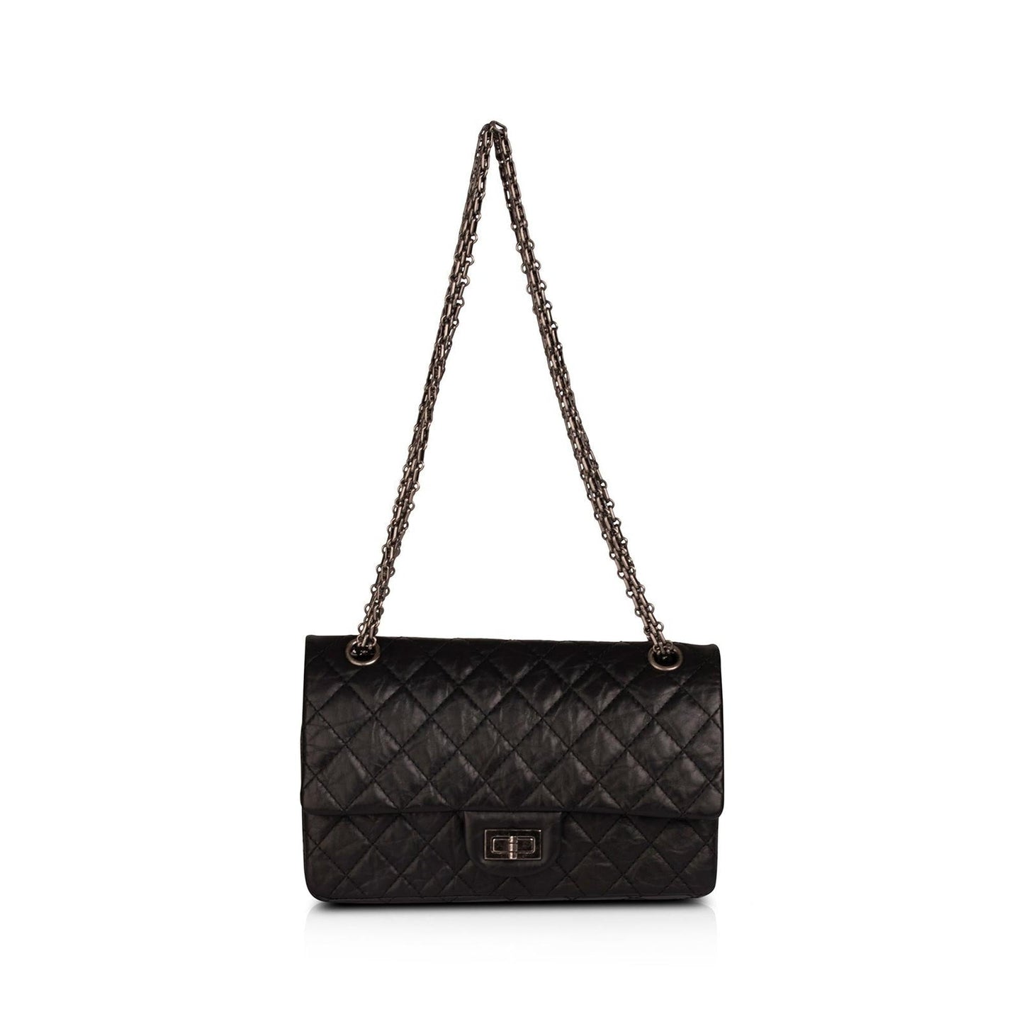 Chanel 2.55 Reissue 225 Double Flap Travel Bag W Box