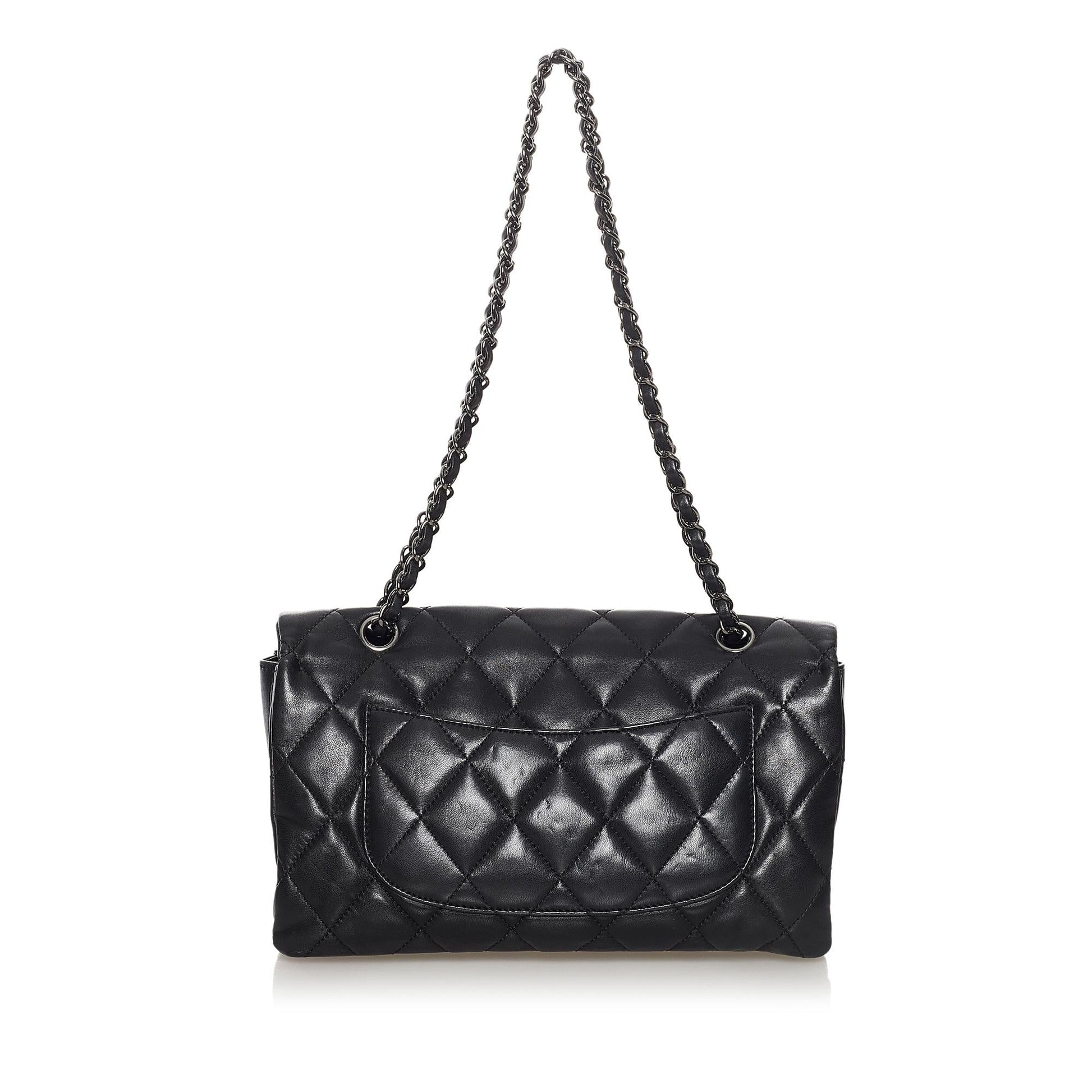 Chanel 3 Lambskin Flap SHG Leather Shoulder Bag