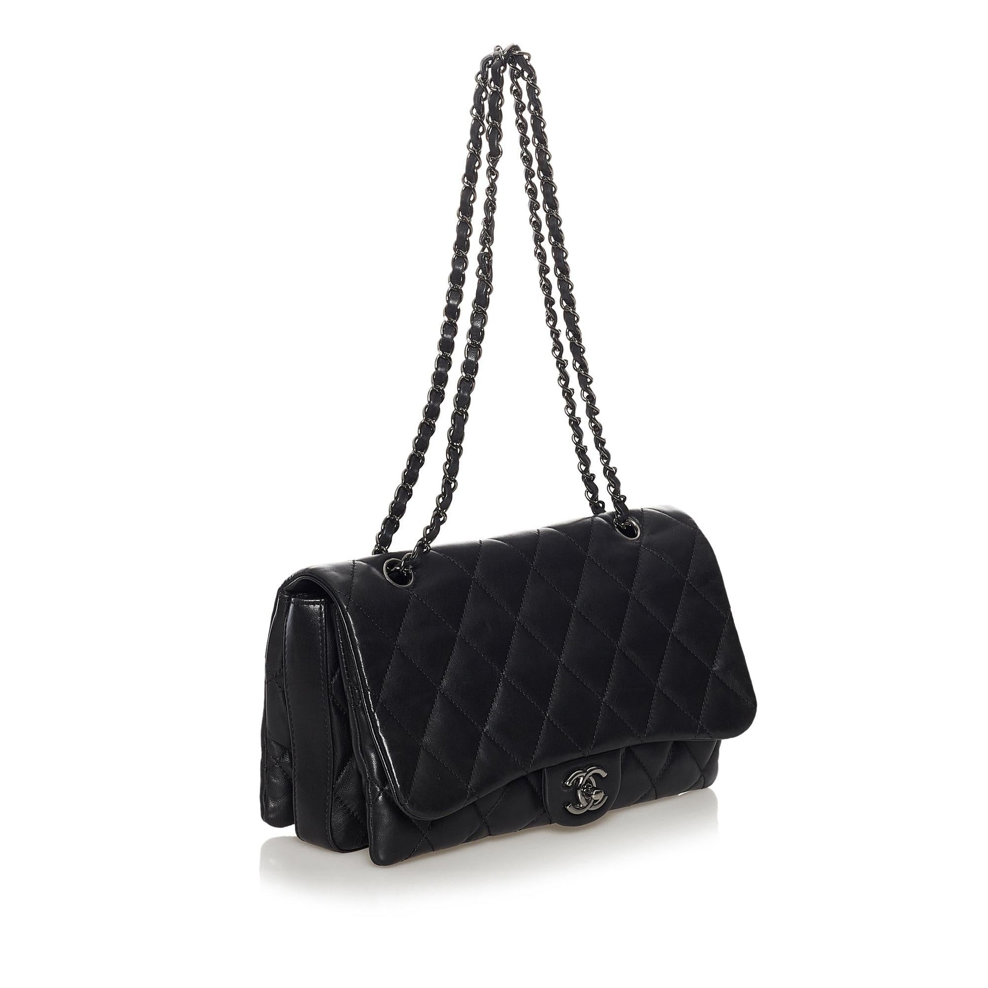 Chanel 3 Lambskin Flap SHG Leather Shoulder Bag