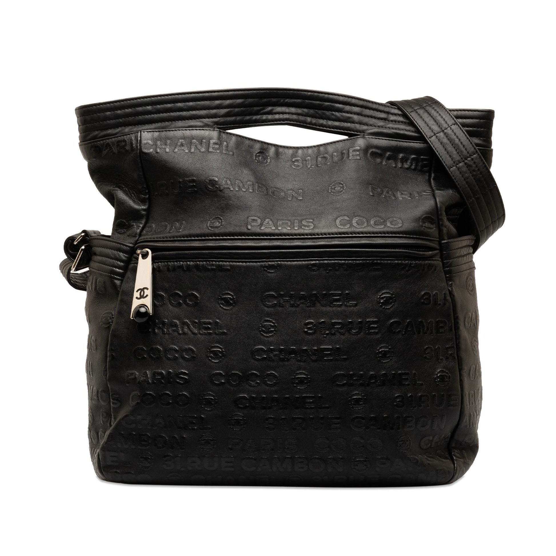 Chanel 31 Rue Cambon Embossed Satchel SHG-nBv17W Leather Satchel Bag