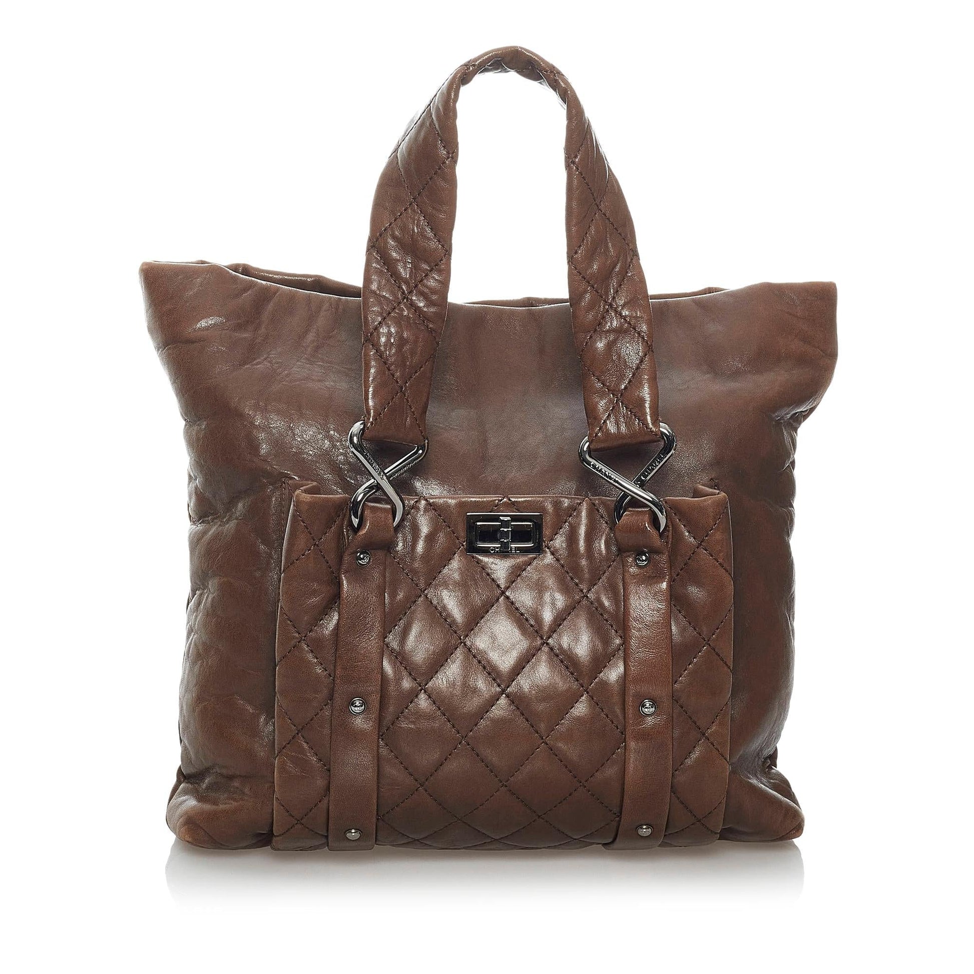 Chanel 8 Knots Lambskin SHG Leather Tote Bag Bag Shg