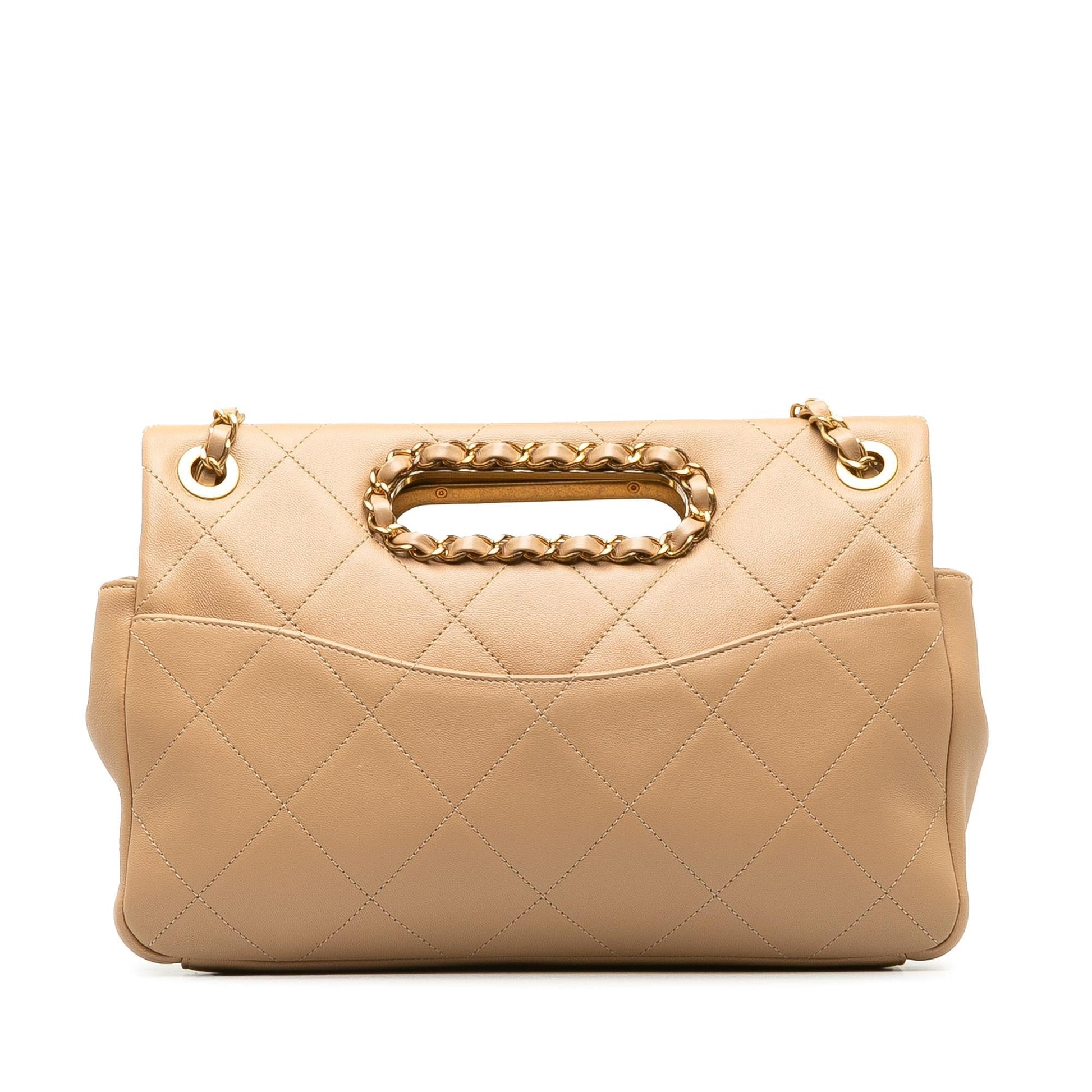 Chanel A Real Catch Lambskin Satchel SHG-mZDJD0 Satchel Bag