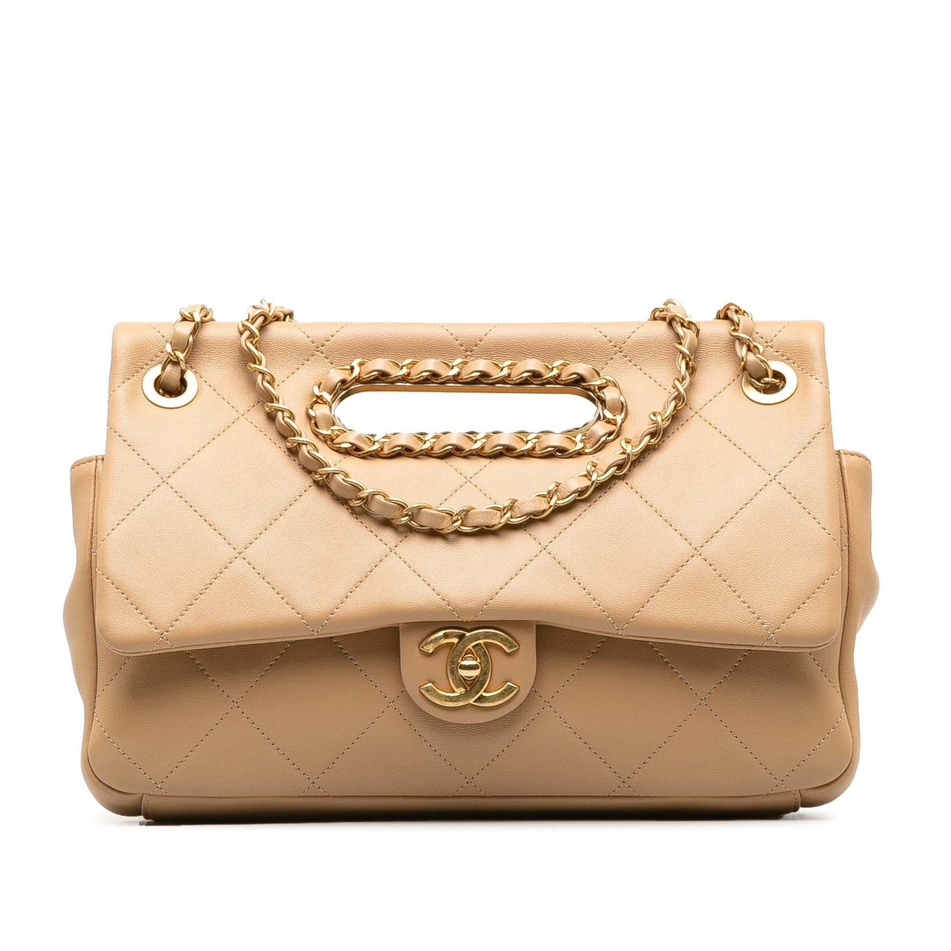 Chanel A Real Catch Lambskin Satchel SHG-mZDJD0 Satchel Bag