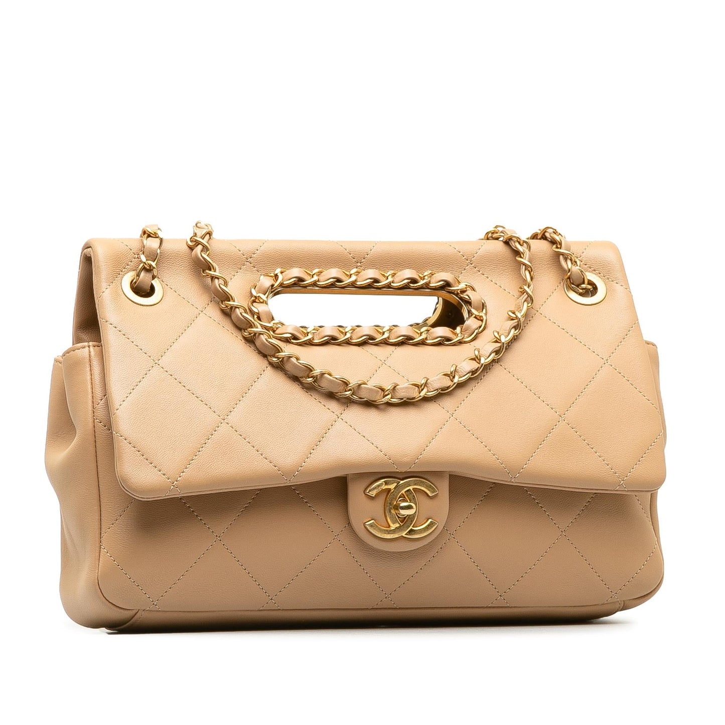 Chanel A Real Catch Lambskin Satchel SHG-mZDJD0 Satchel Bag