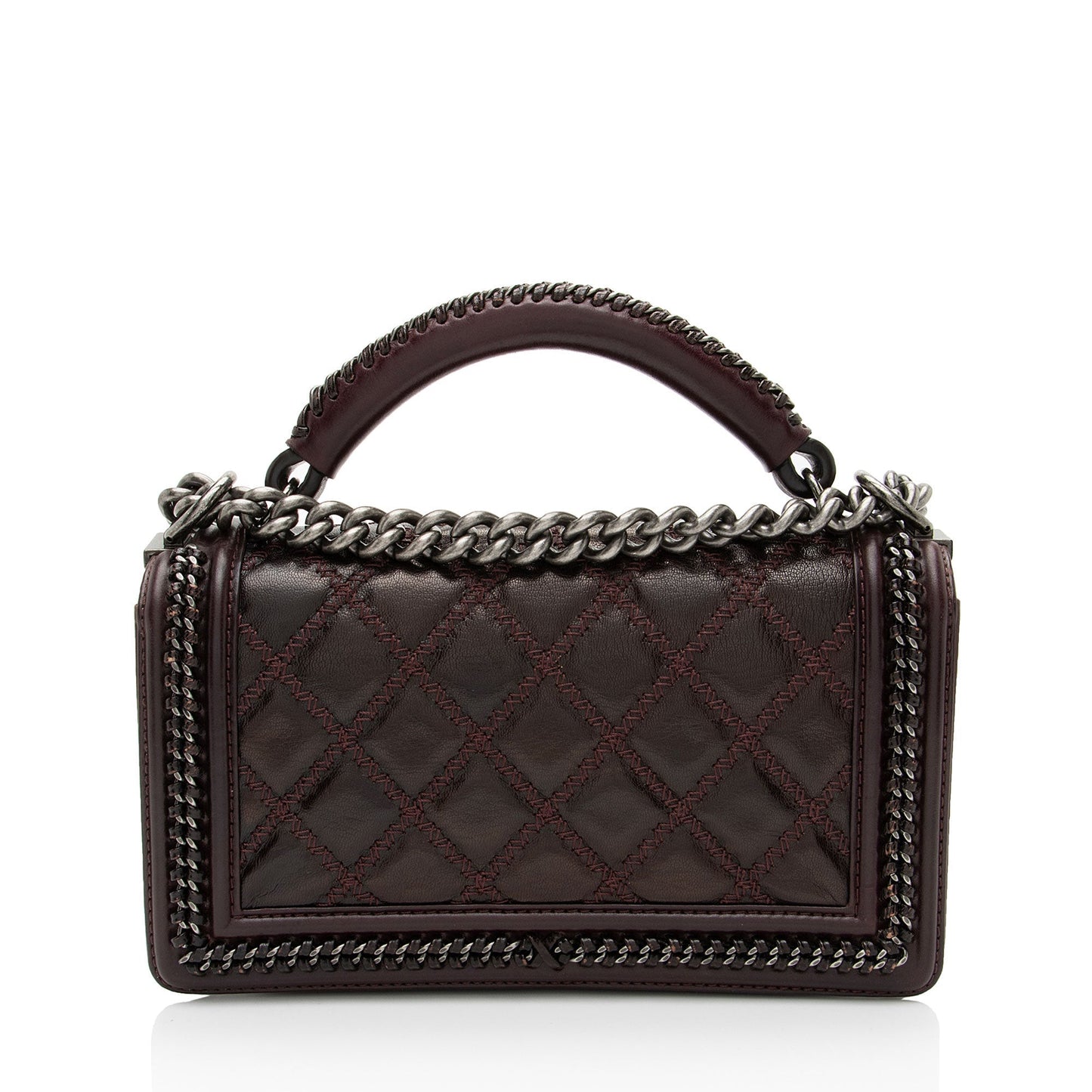 Chanel Aged Calfskin Top Handle Boy Handbag