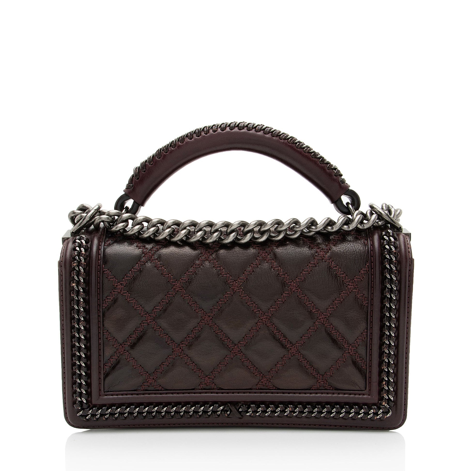 Chanel Aged Calfskin Top Handle Boy Handbag