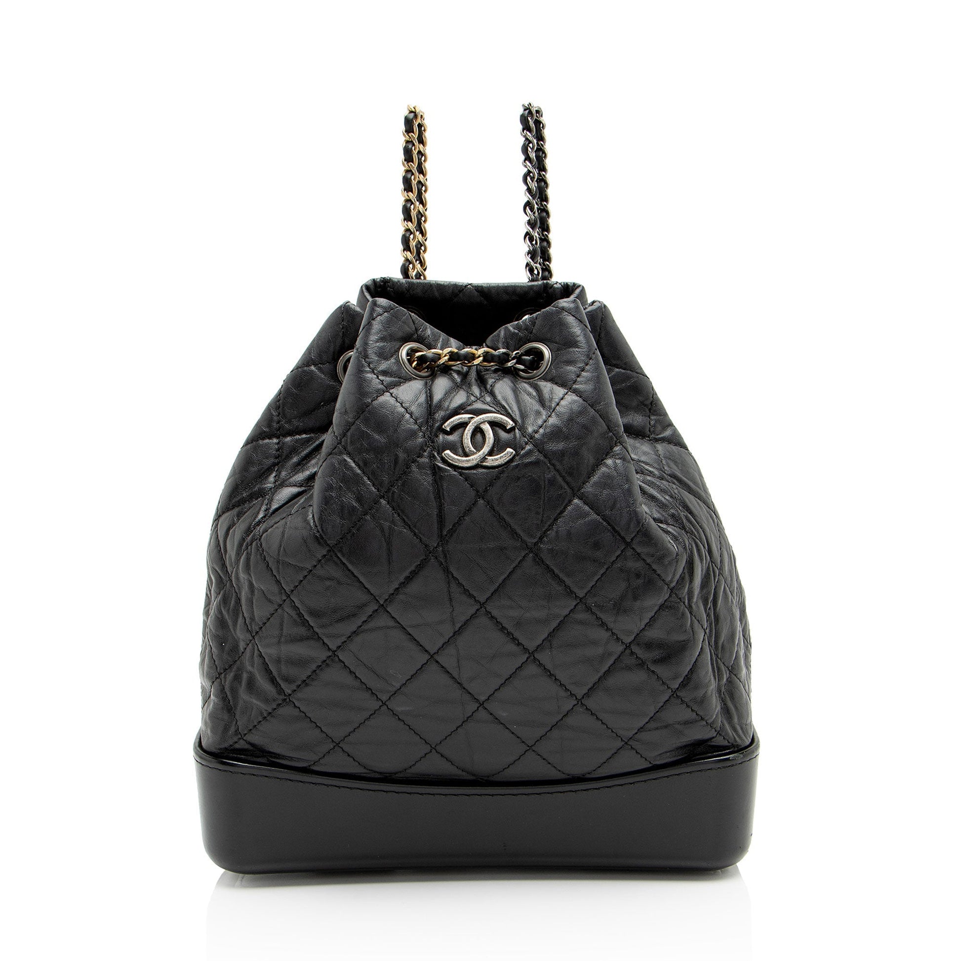 Chanel Aged Calfskin Gabrielle Backpack SHF-M5X3Nt