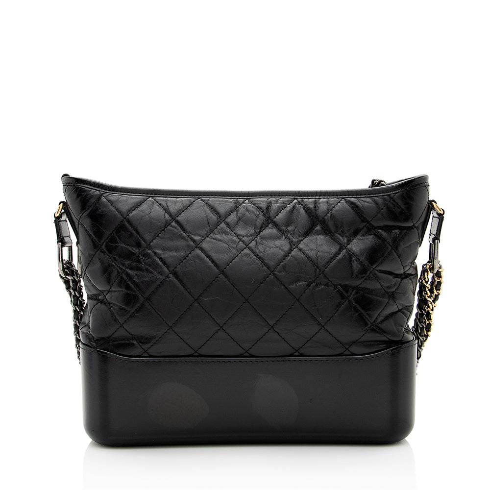 Chanel Aged Calfskin Gabrielle Hobo SHF Shoulder Bag 3
