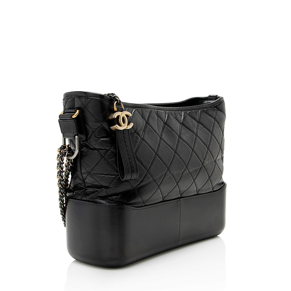 Chanel Aged Calfskin Gabrielle Hobo SHF Shoulder Bag 3