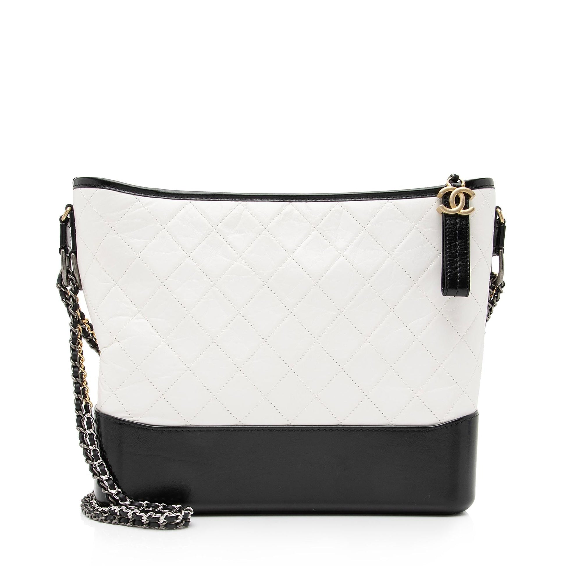 Chanel Aged Calfskin Gabrielle Hobo SHF Shoulder Bag 5