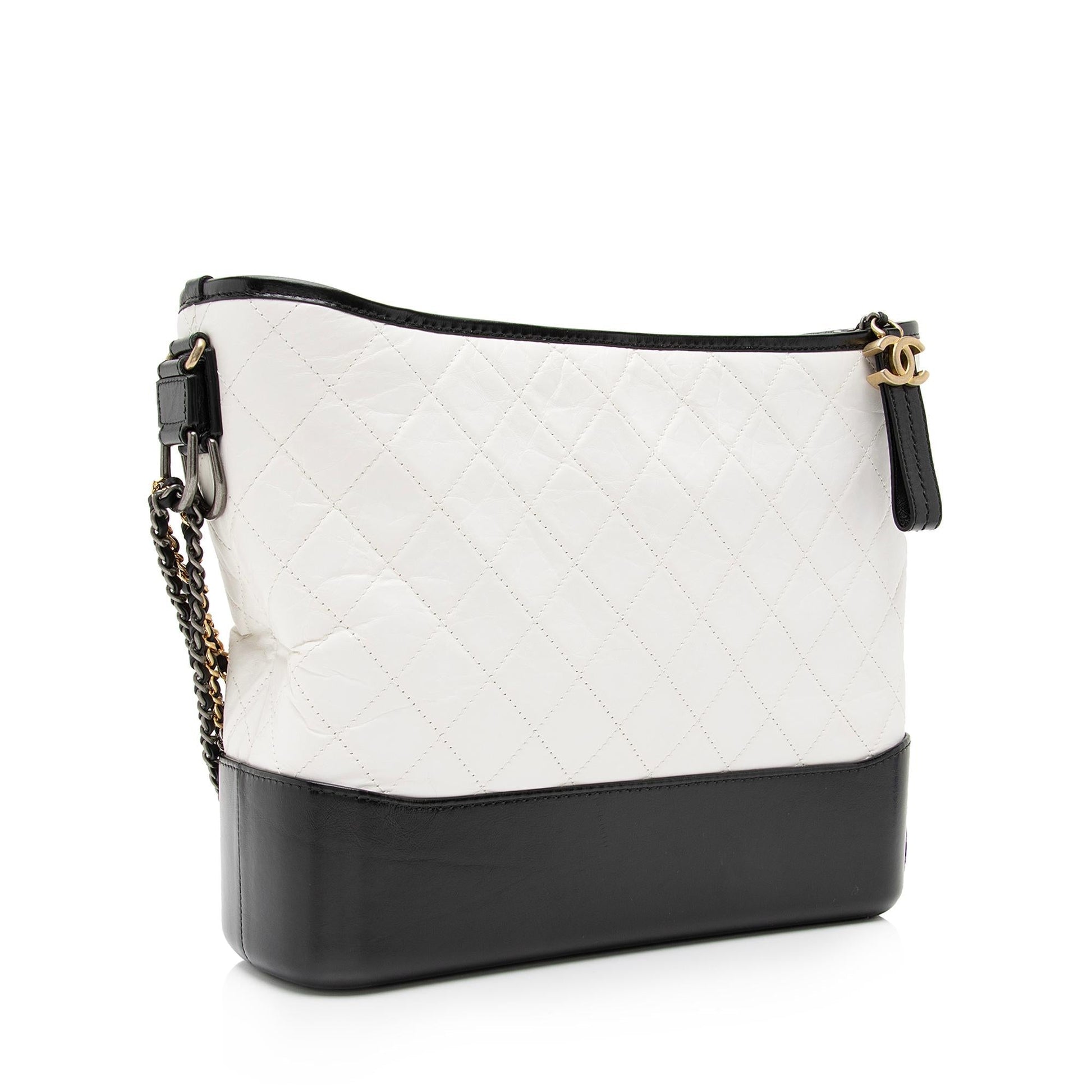 Chanel Aged Calfskin Gabrielle Hobo SHF Shoulder Bag 5
