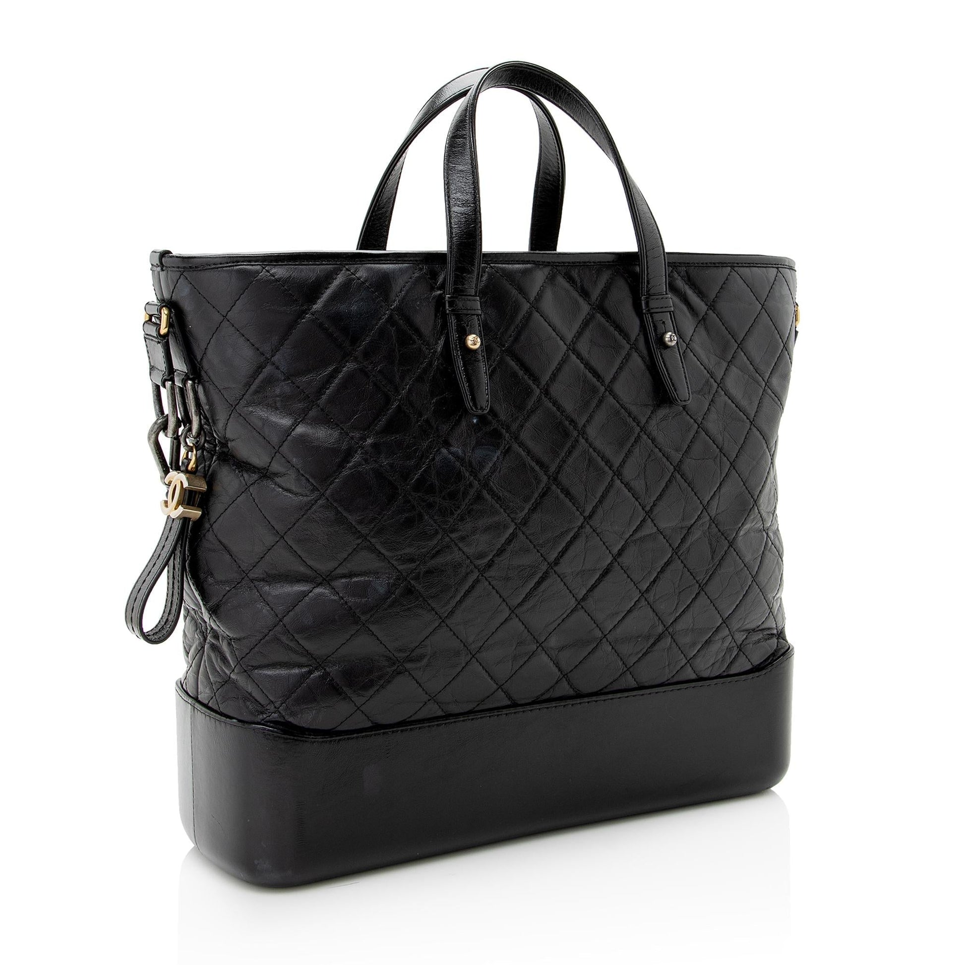Chanel Aged Calfskin Gabrielle Shopping Tote Bag