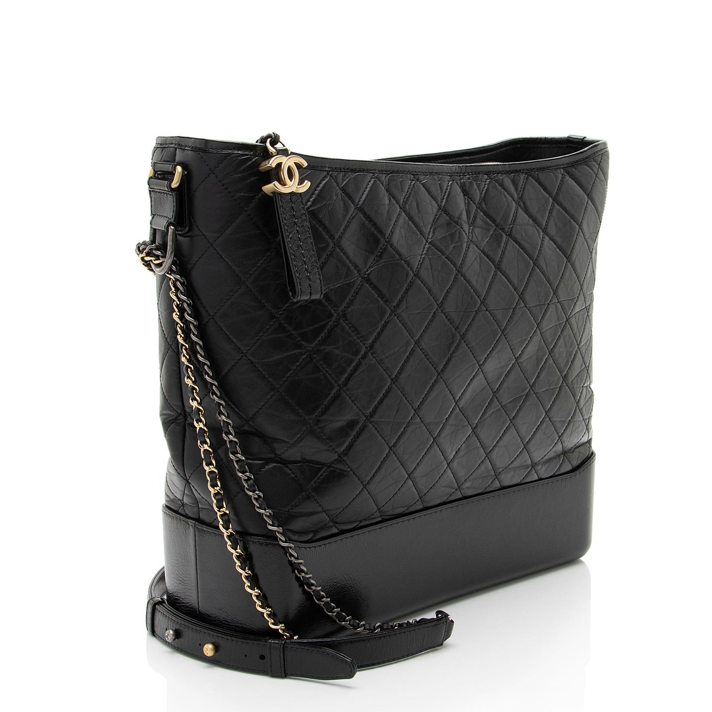 Chanel Aged Calfskin Gabrielle Maxi Hobo Shoulder Bag