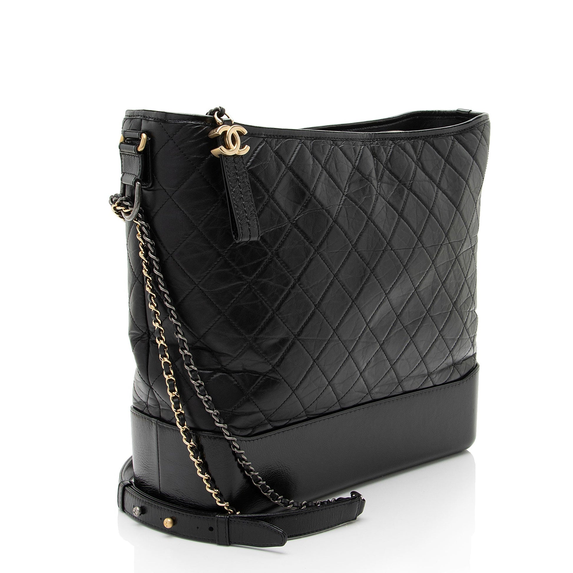 Chanel Aged Calfskin Gabrielle Maxi Hobo Shoulder Bag