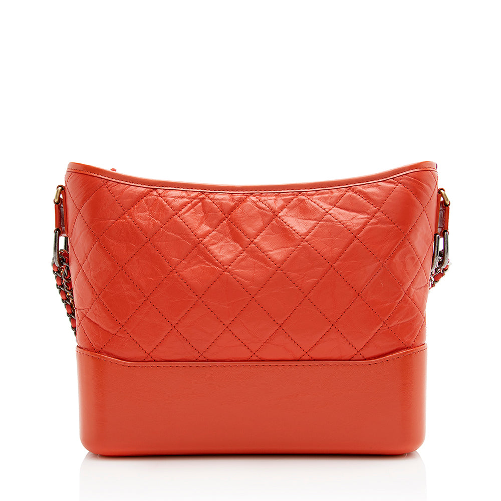 Chanel Aged Calfskin Gabrielle Hobo SHF Shoulder Bag 4