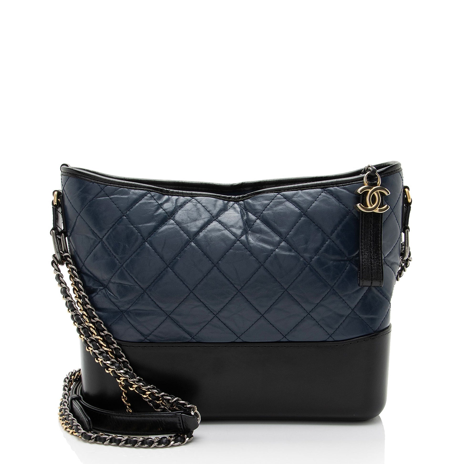 Chanel Aged Calfskin Gabrielle Hobo Shoulder Bag