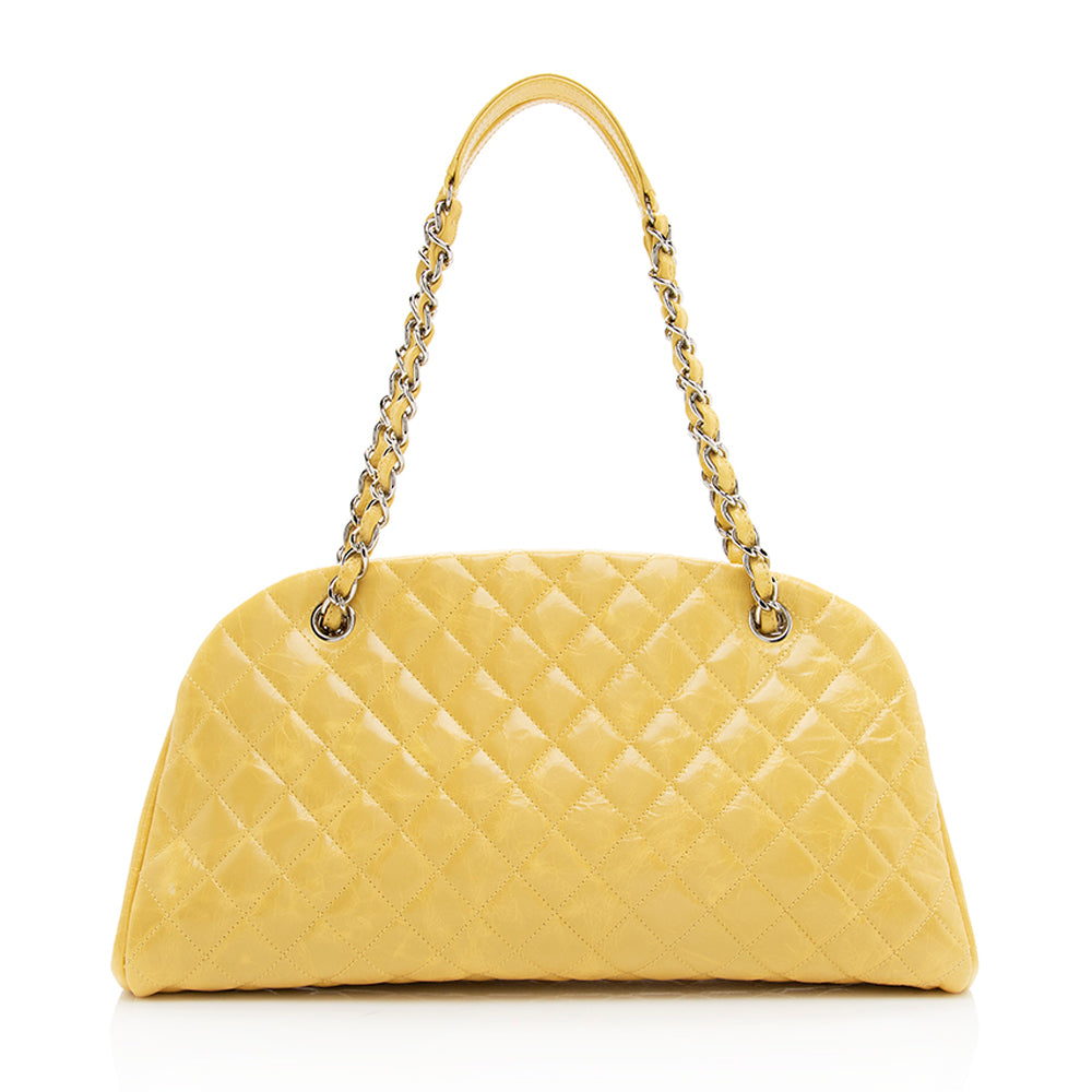 Chanel Aged Calfskin Just Mademoiselle Bowling SHF Handbag