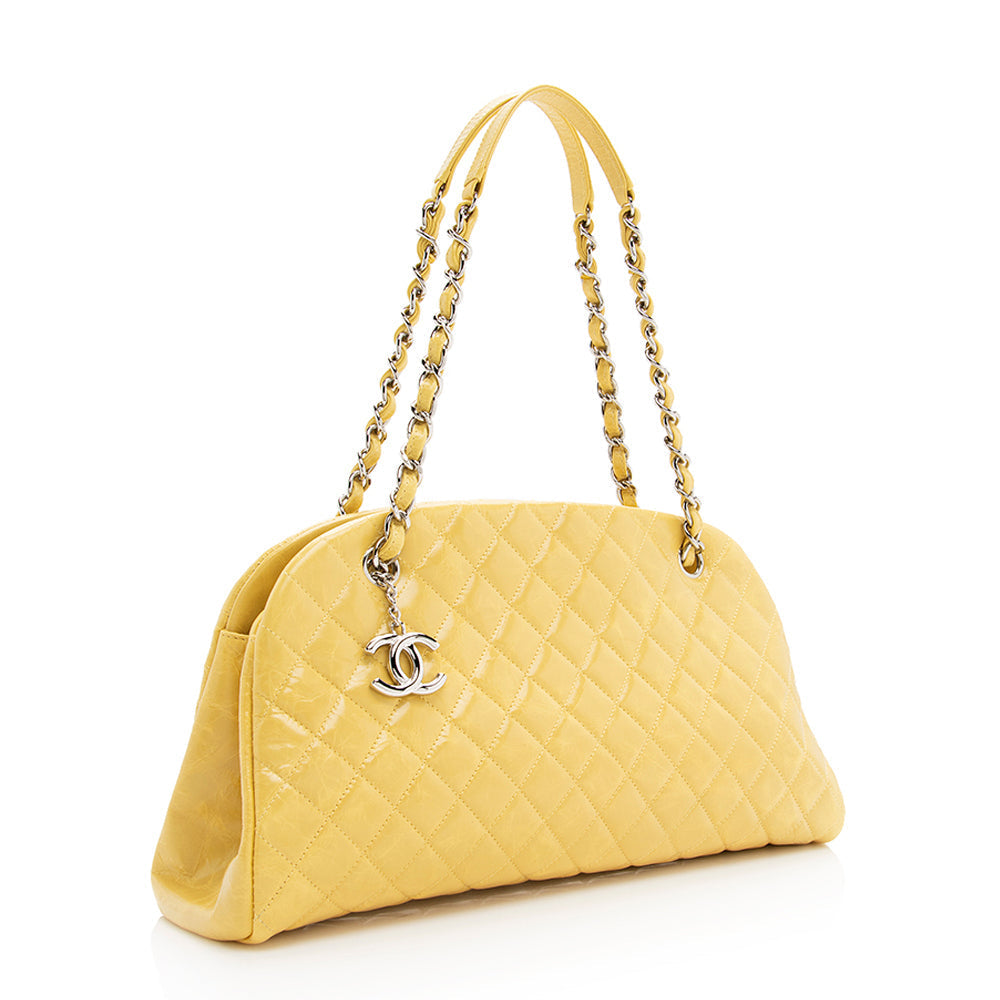 Chanel Aged Calfskin Just Mademoiselle Bowling SHF Handbag