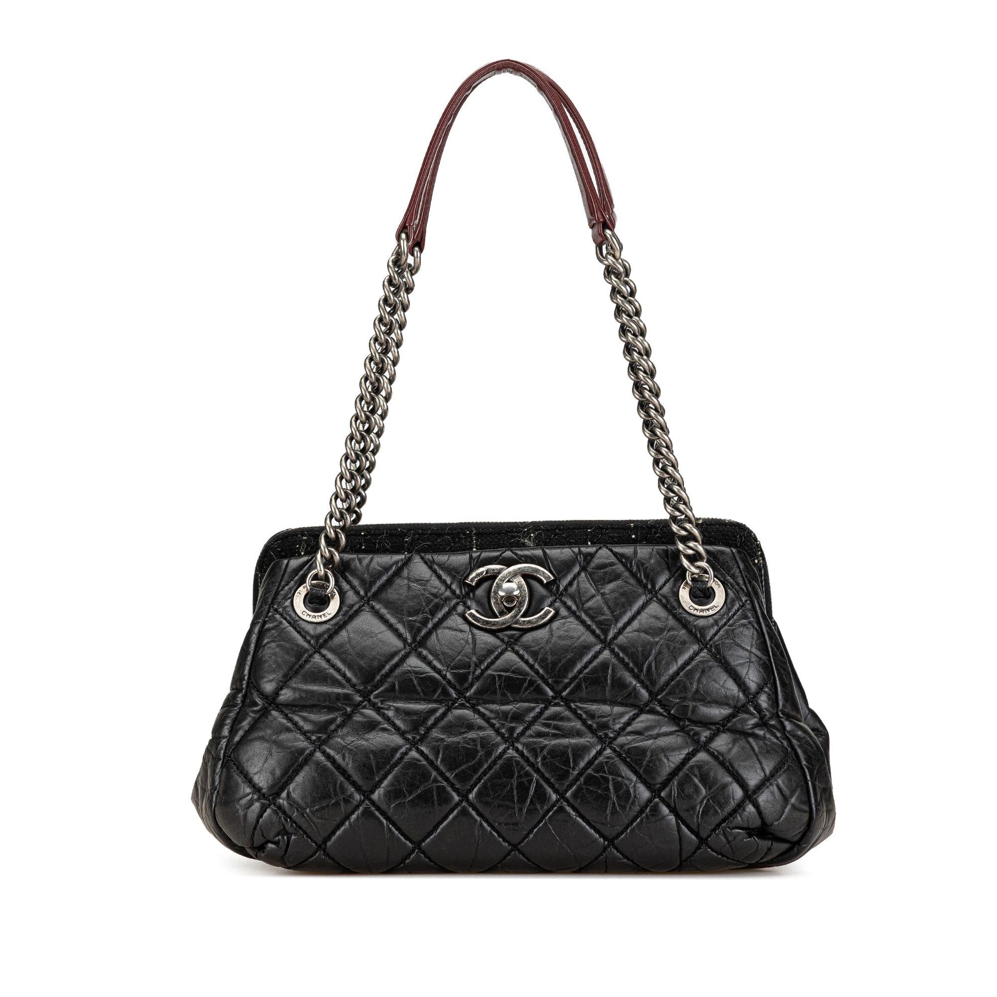 Chanel Aged Calfskin Portobello Bowler Handbag