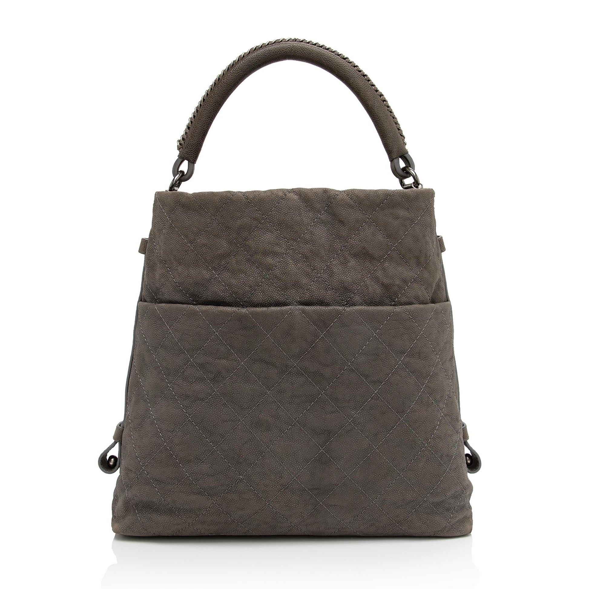 Chanel Aged Caviar Boy Hobo SHF-yVlC0J Leather Shoulder Bag