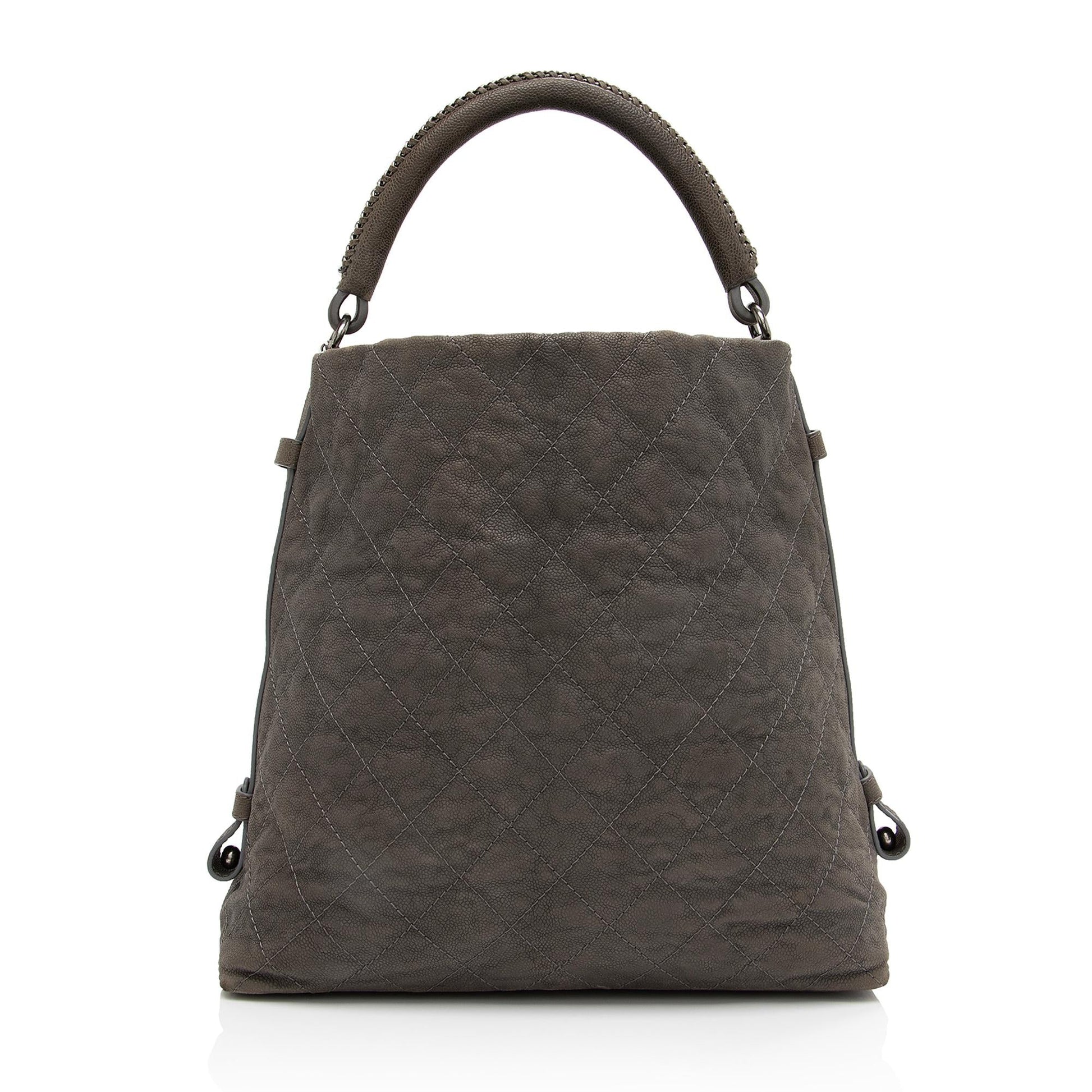 Chanel Aged Caviar Boy Hobo SHF-yVlC0J Leather Shoulder Bag