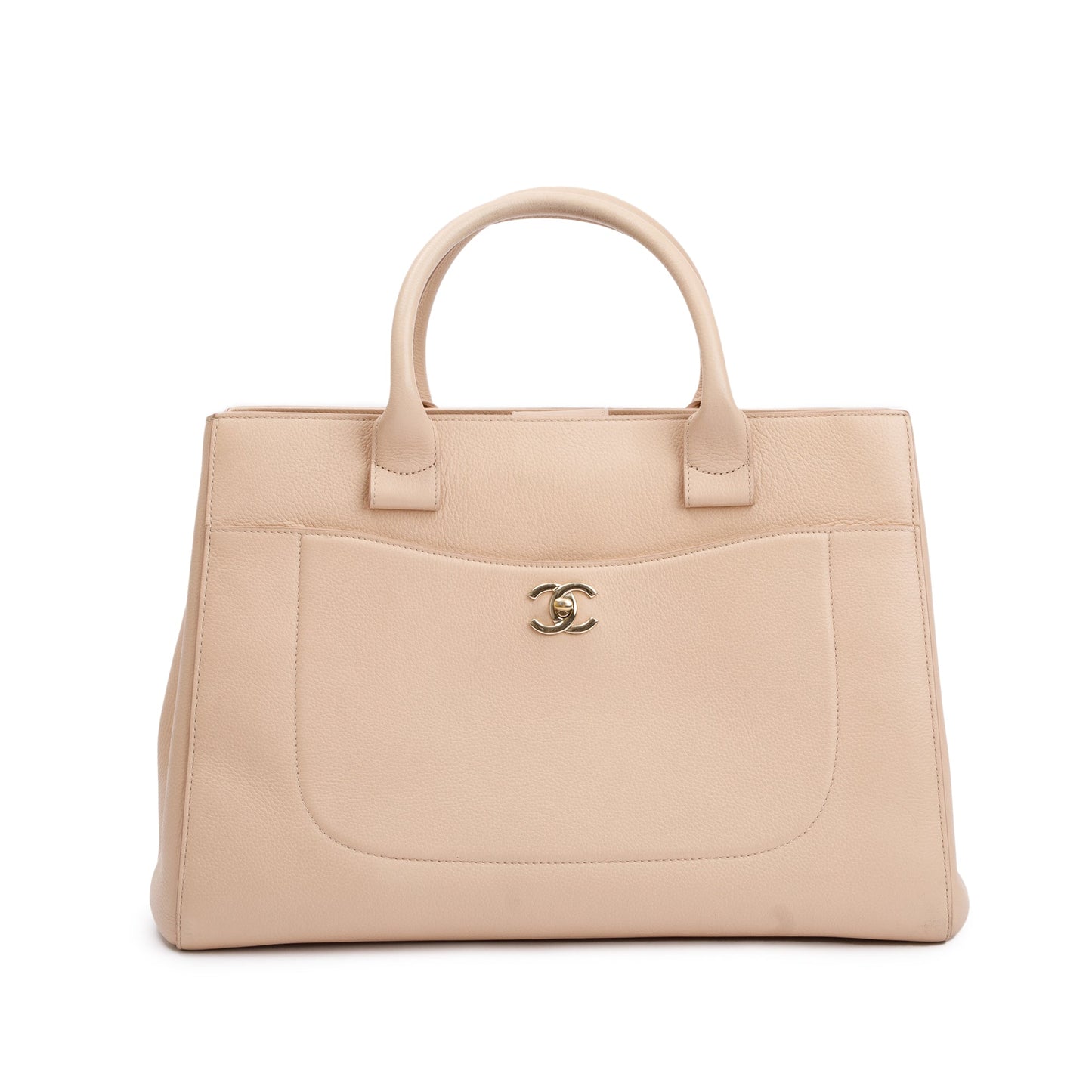 Chanel Caviar Neo Excecutive Leather Beige Travel Bag