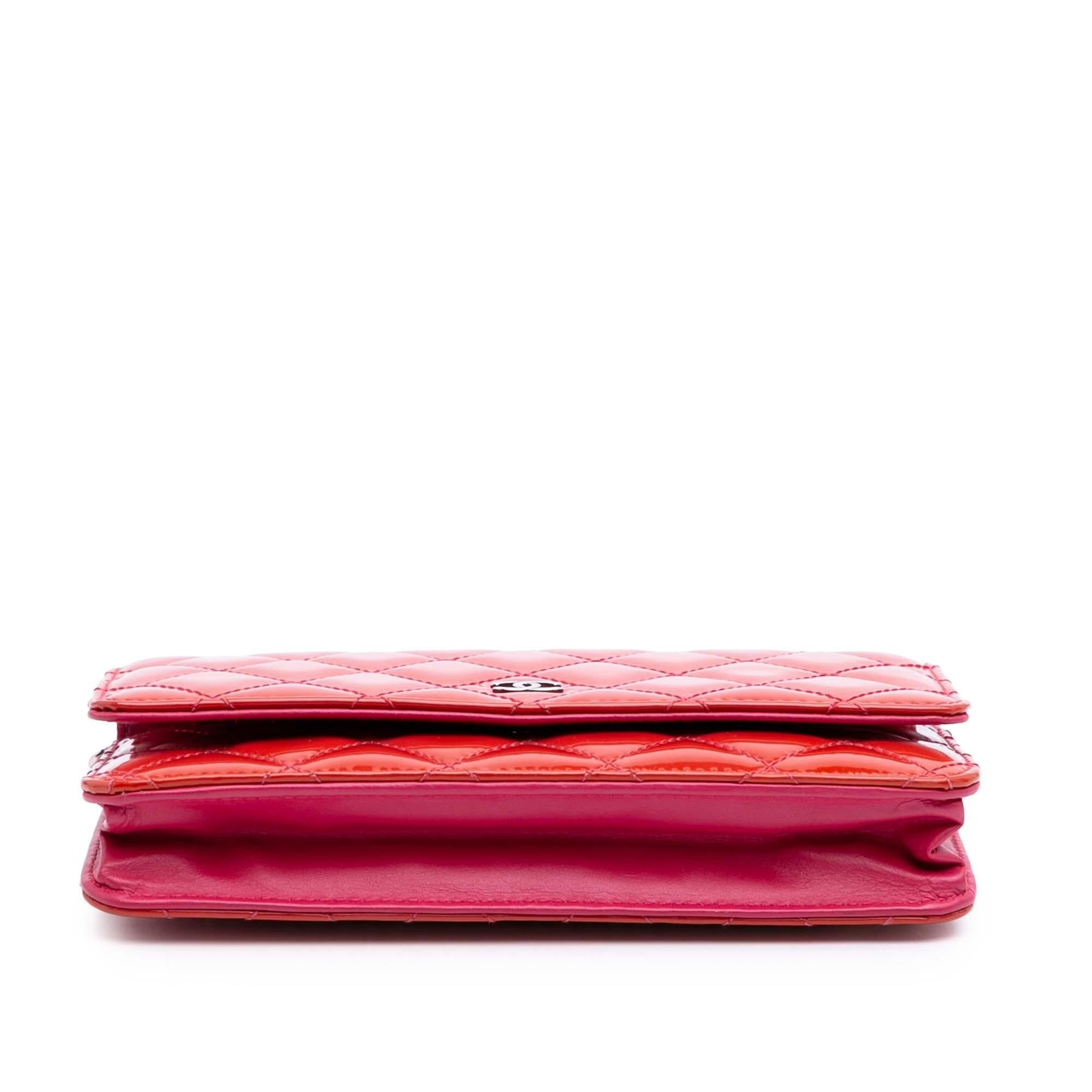 Chanel Bicolor Classic Patent On Wallet Case