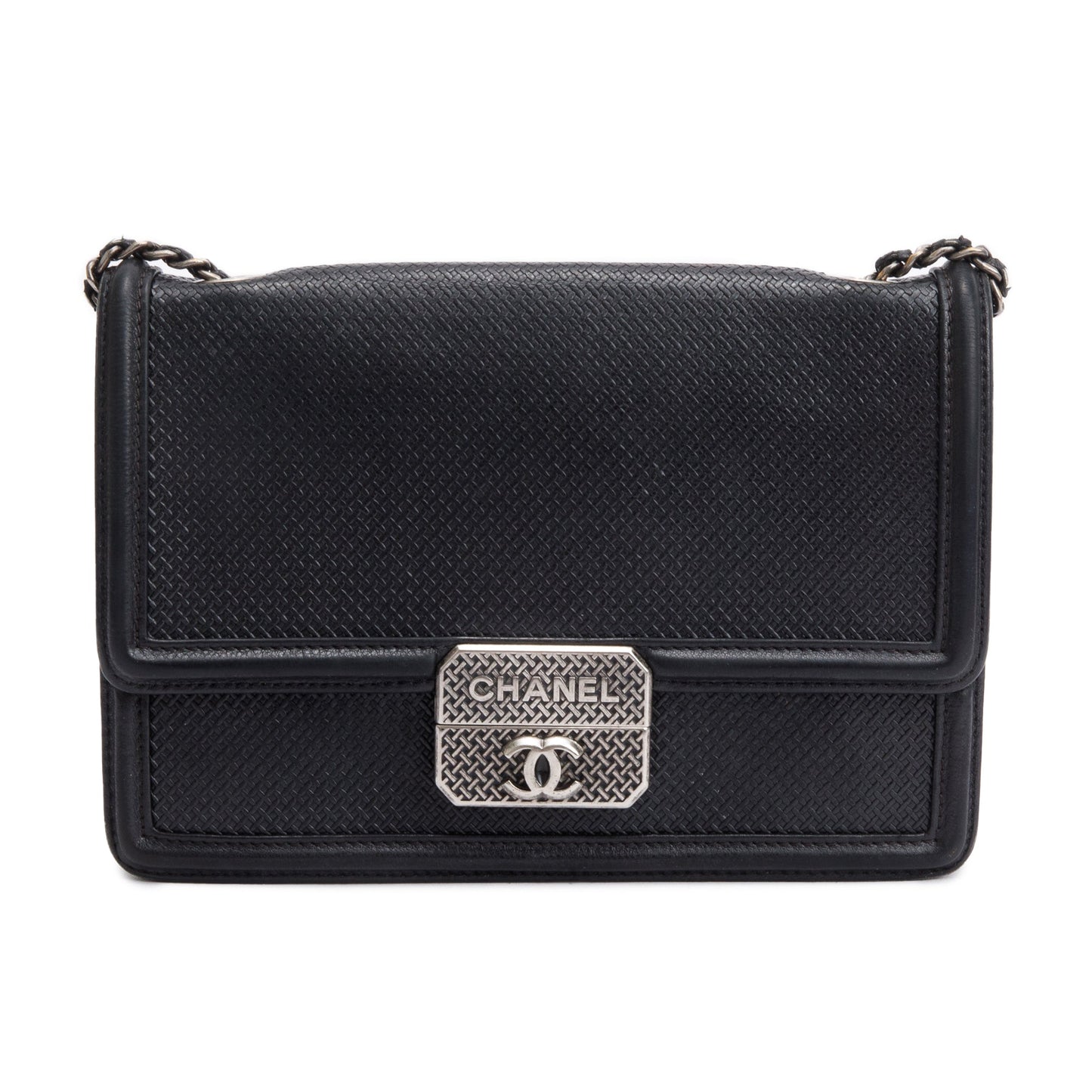 Chanel Micro Retro Flap Leather Calfskin Black Travel Bag