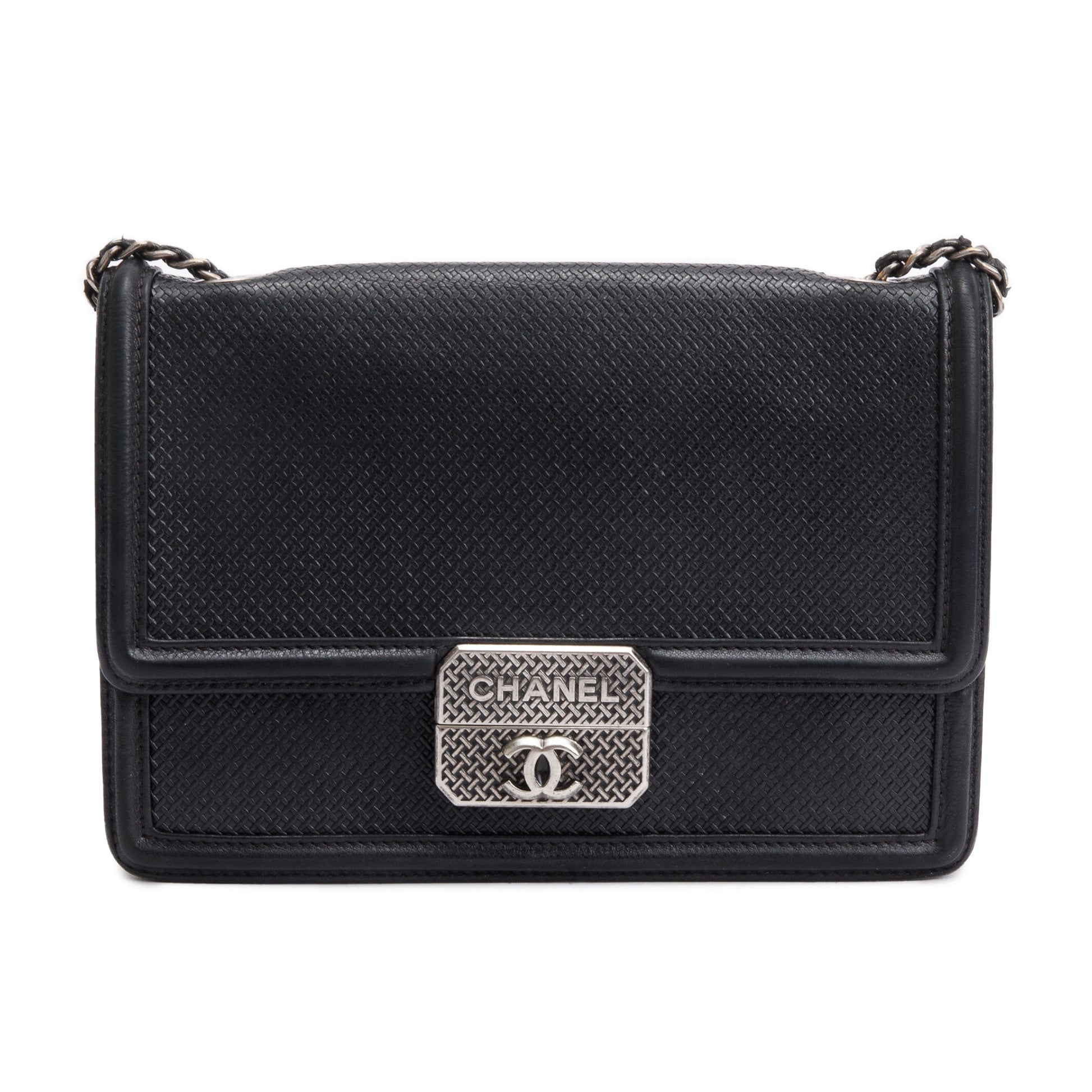 Chanel Micro Retro Flap Leather Calfskin Black Travel Bag