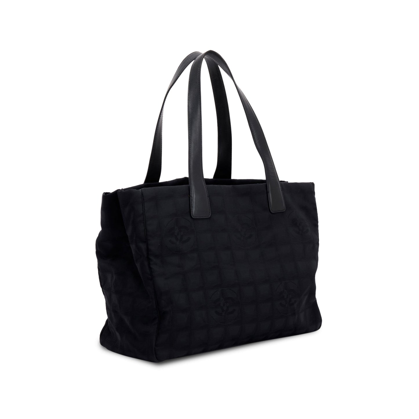 Chanel Ligne Canvas Black Travel Bag