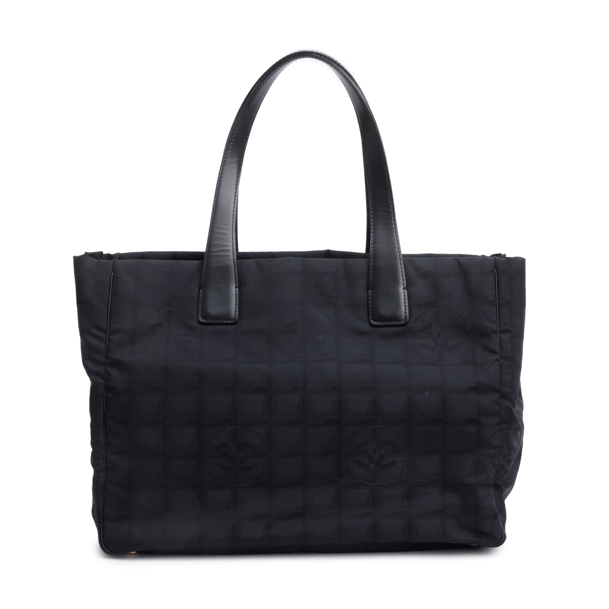 Chanel Ligne Canvas Black Travel Bag Ligne Tote
