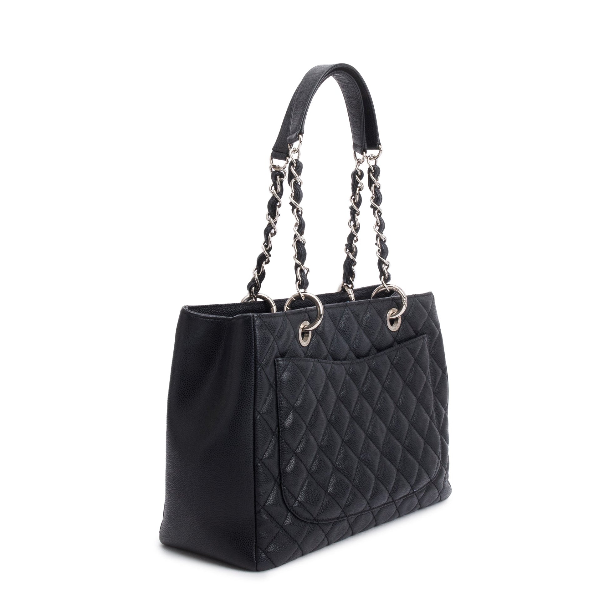 Chanel Caviar Grand Shopping GST Leather Black Travel Bag 15