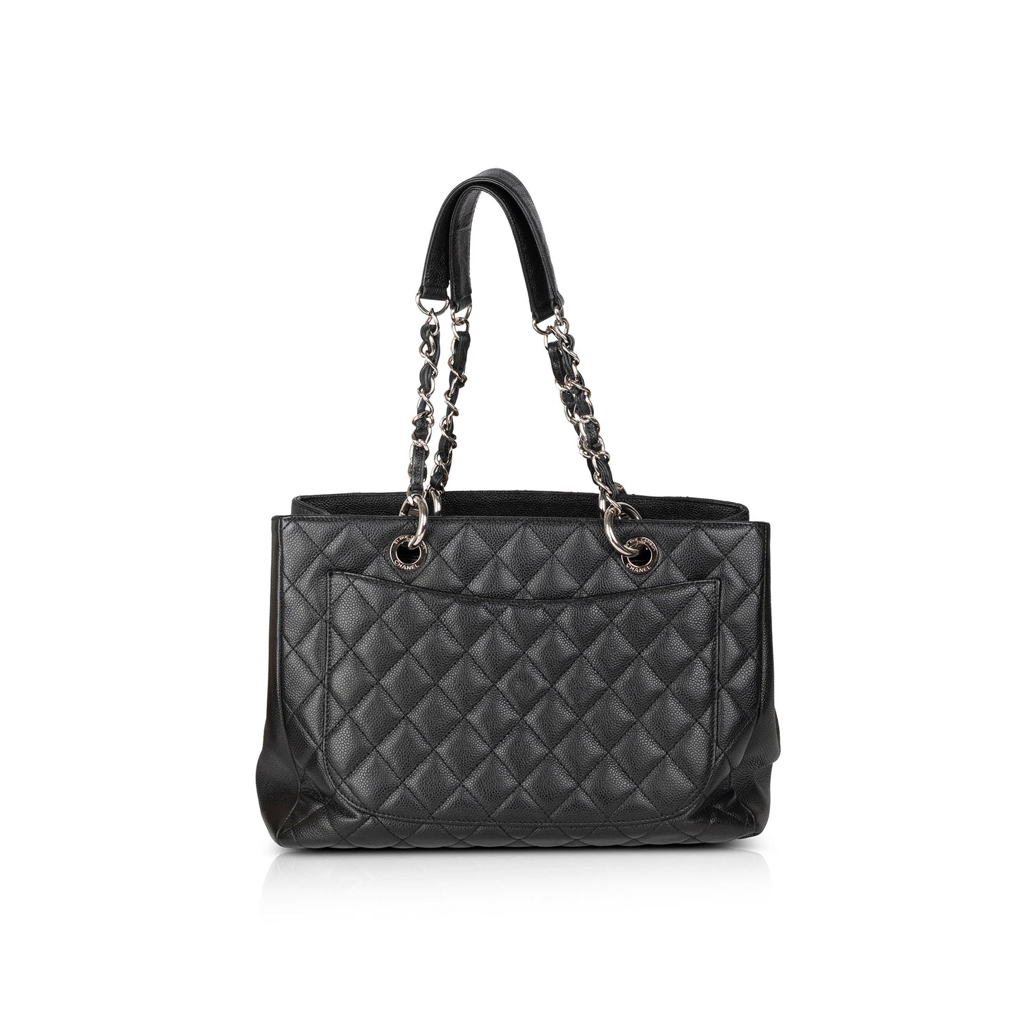 Chanel Caviar Grand Shopping GST Leather Black Travel Bag 6