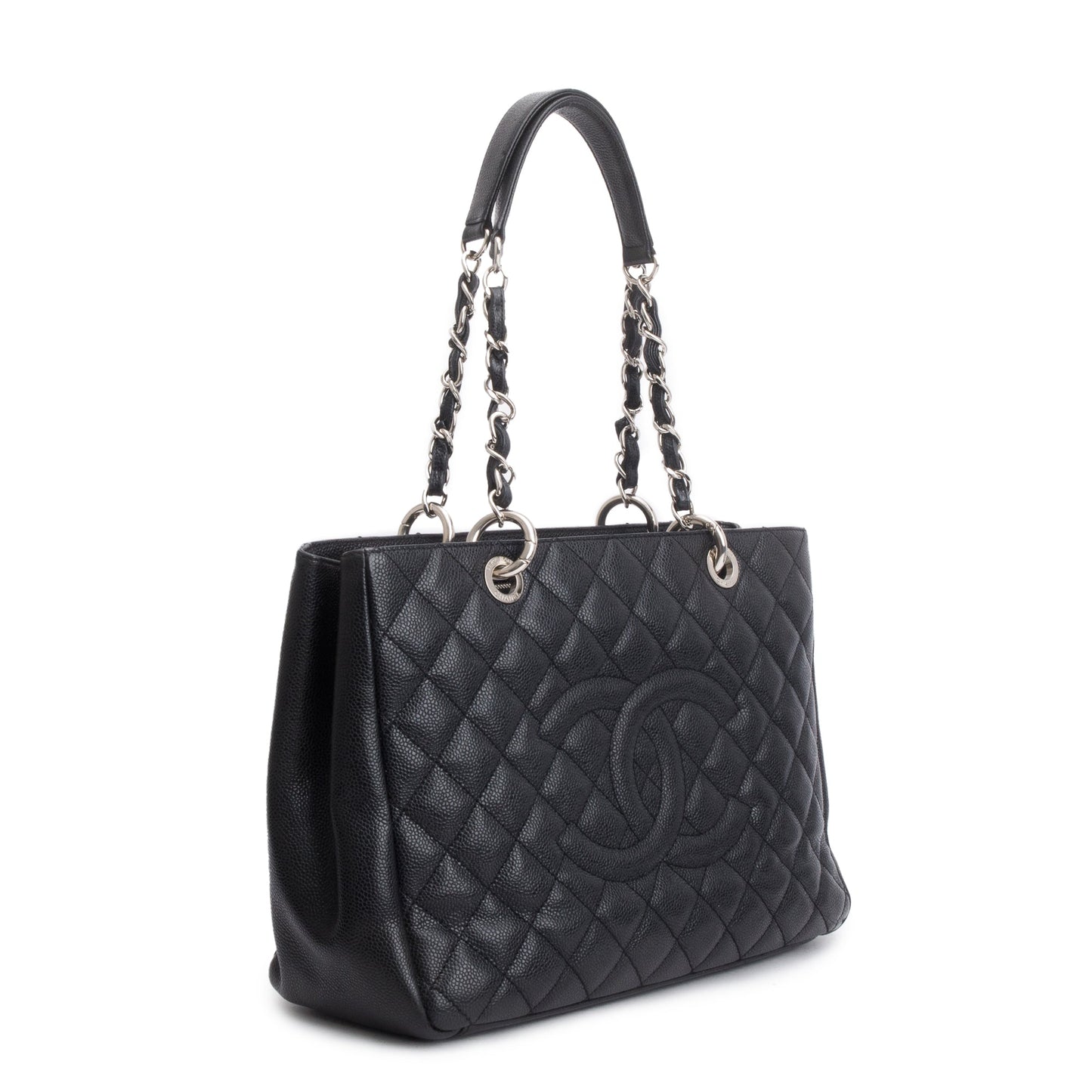 Chanel Caviar Grand Shopping GST Leather Black Travel Bag 16
