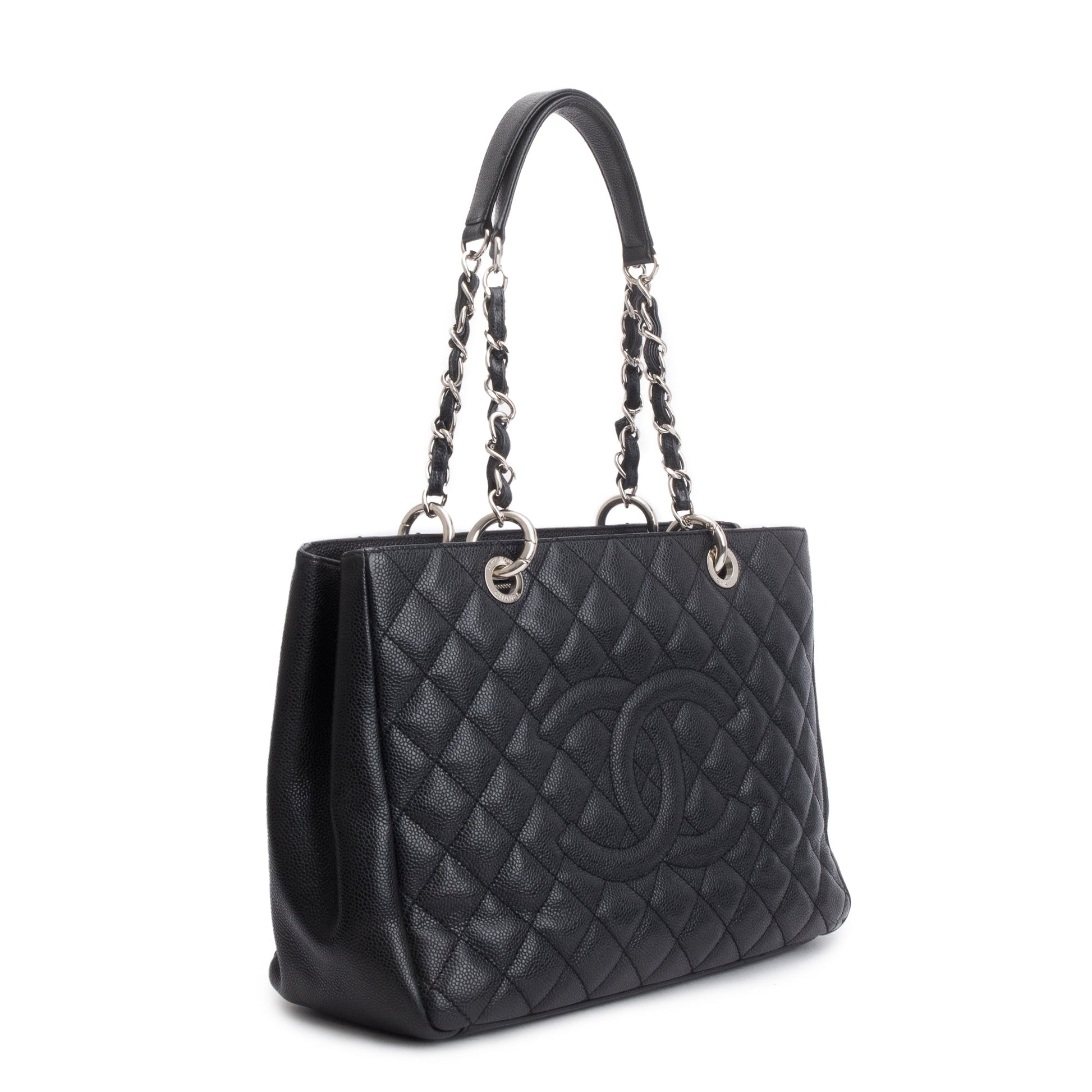 Chanel Caviar Grand Shopping GST Leather Black Travel Bag 16