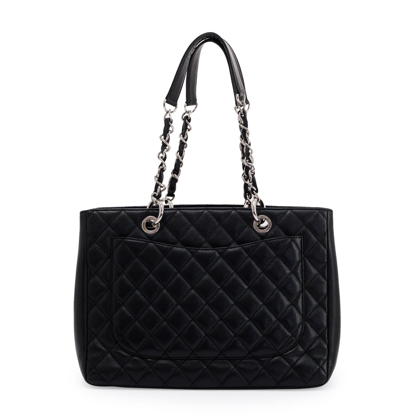 Chanel Caviar Grand Shopping GST Leather Black Travel Bag 9