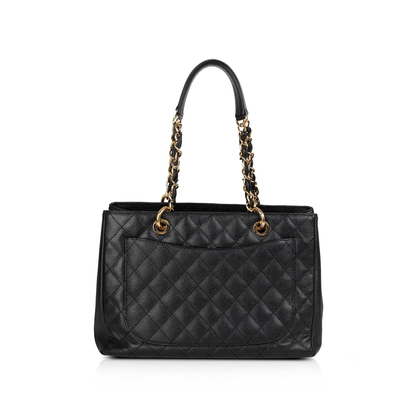 Chanel Caviar Grand Shopping GST Leather Black Travel Bag 7