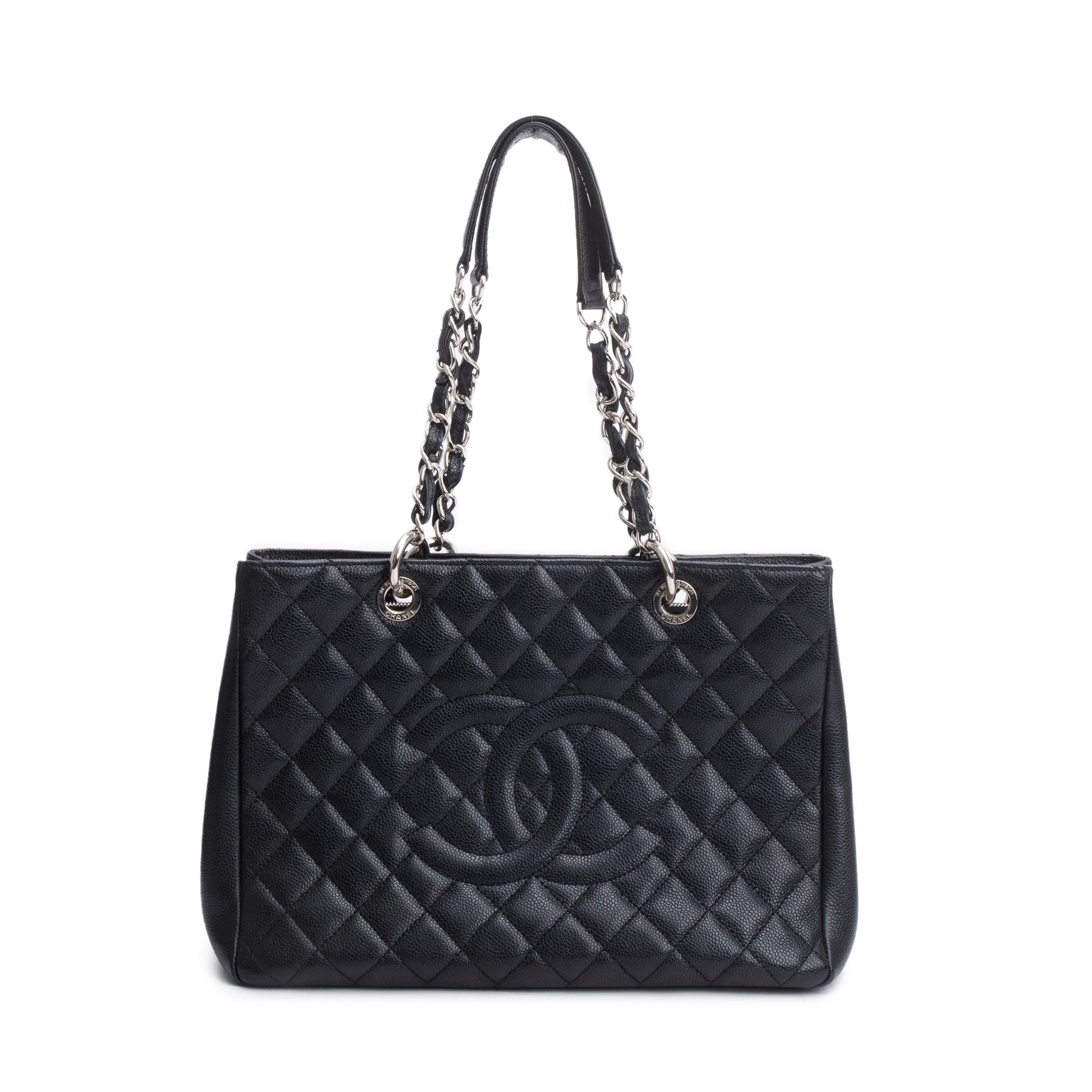 Chanel Caviar Grand Shopping GST Leather Black Travel Bag 18