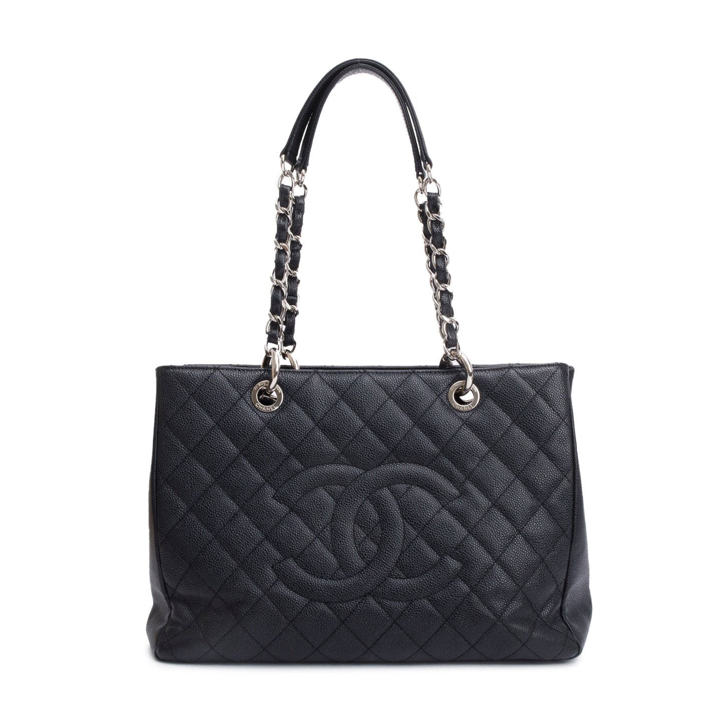 Chanel Caviar Grand Shopping GST Leather Black Travel Bag 19