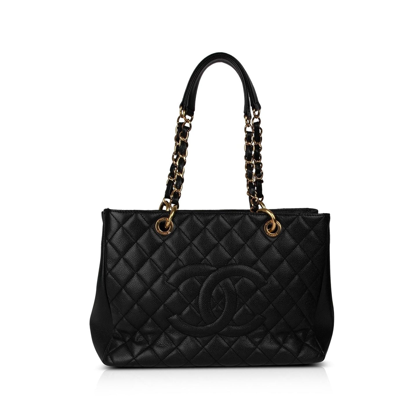 Chanel Caviar Grand Shopping GST Leather Black Travel Bag 5
