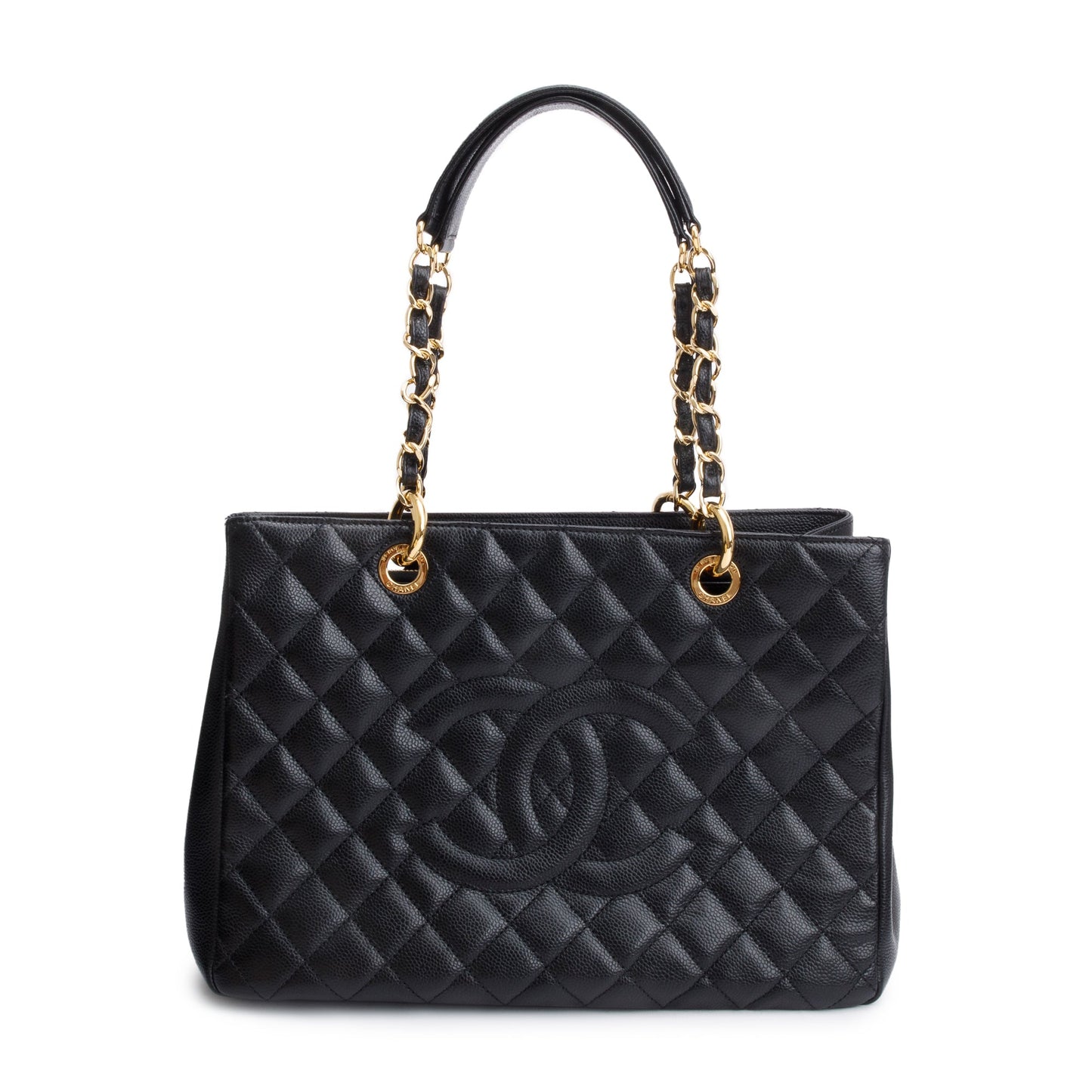 Chanel Caviar Grand Shopping GST Leather Black Travel Bag 13