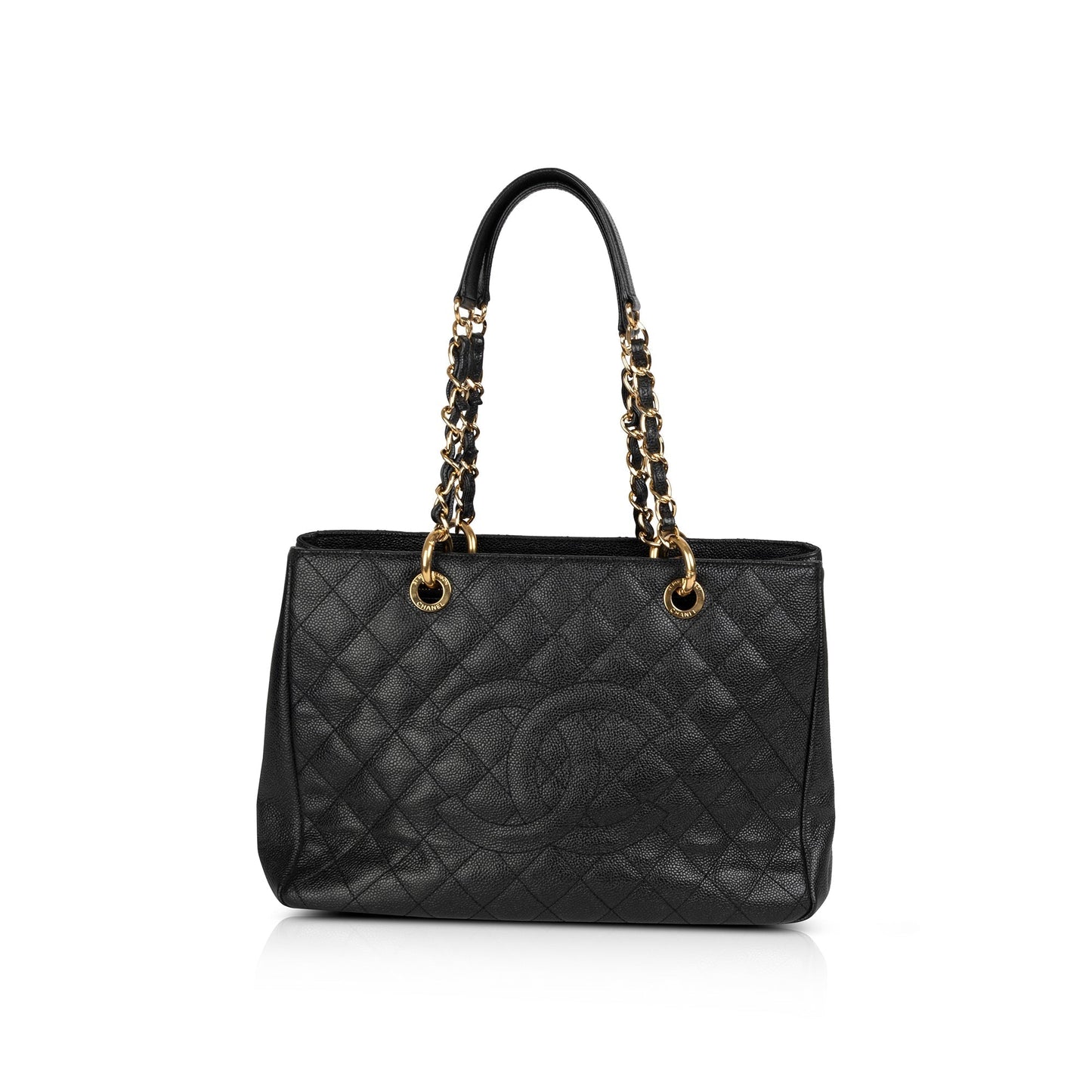 Chanel Caviar Grand Shopping GST Leather Black Travel Bag 7