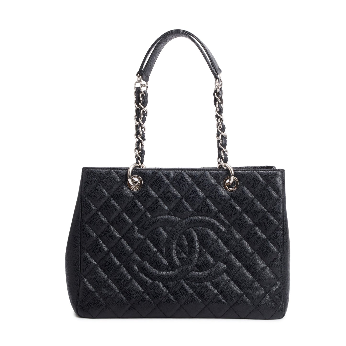 Chanel Caviar Grand Shopping GST Leather Black Travel Bag 15