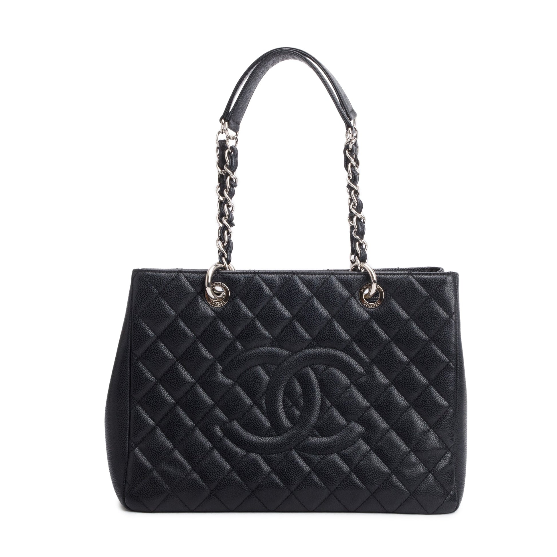 Chanel Caviar Grand Shopping GST Leather Black Travel Bag 15