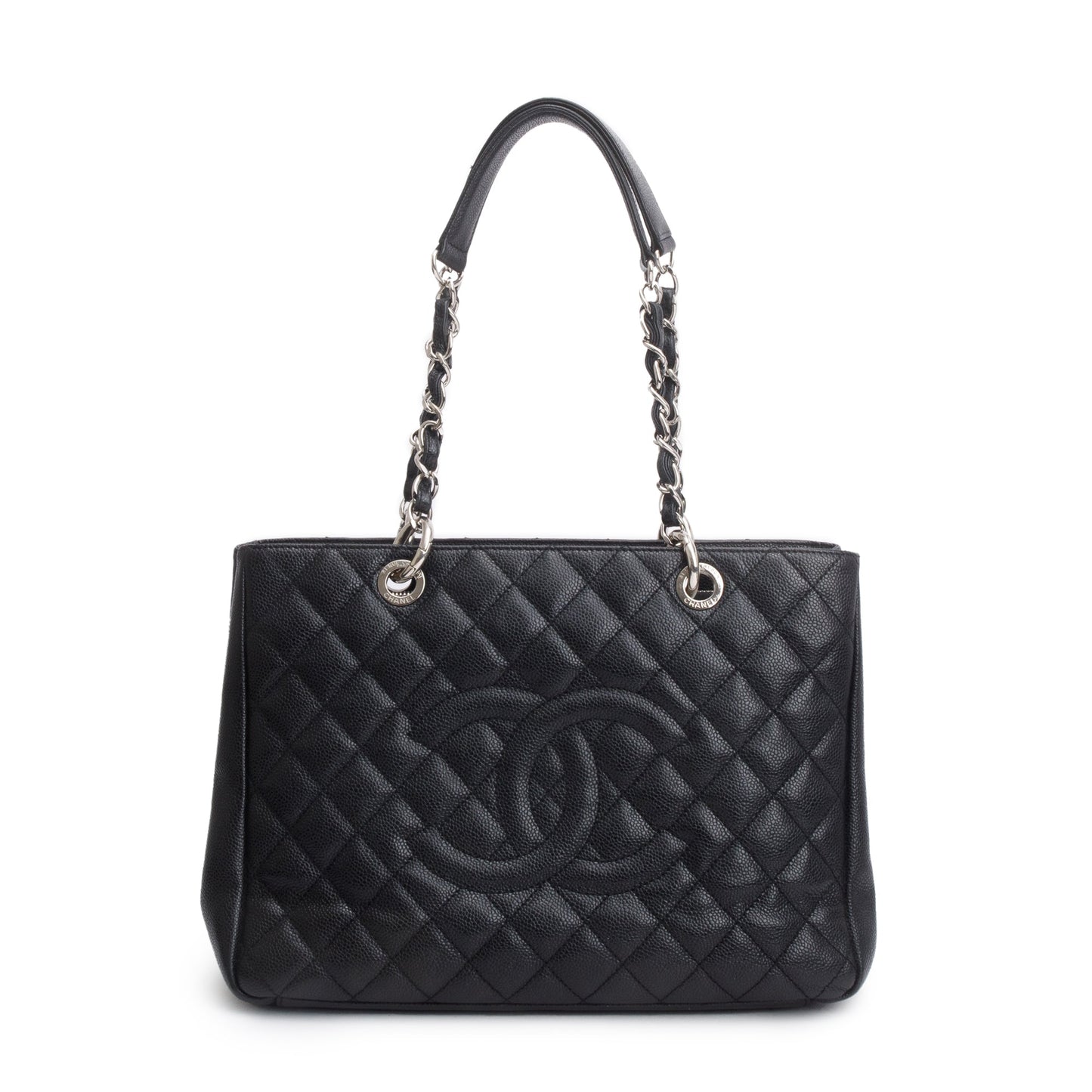 Chanel Caviar Grand Shopping GST Leather Black Travel Bag 16