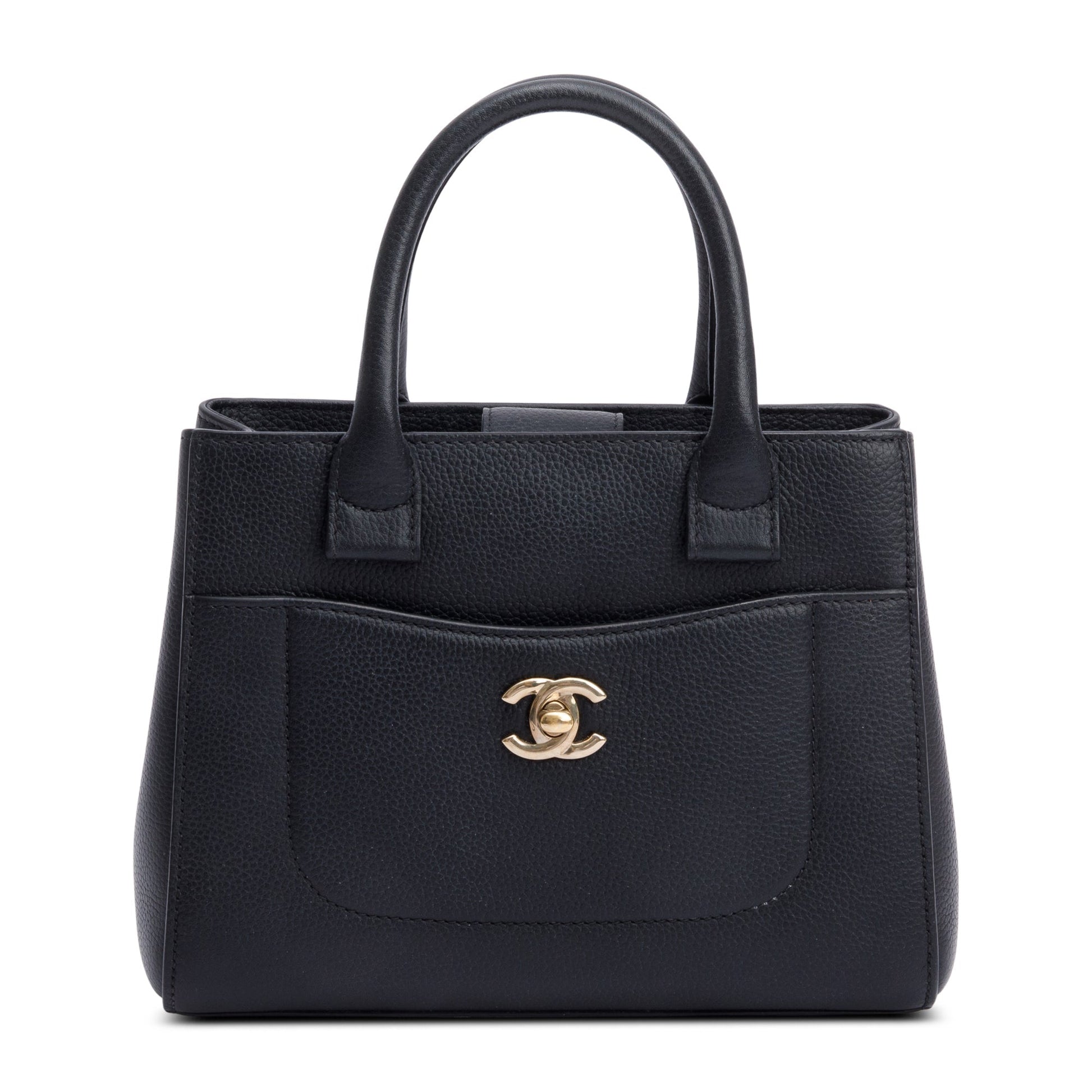 Chanel Caviar Neo Executive Leather Black Travel Bag